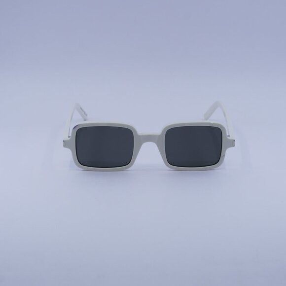 Saint Laurent Paris Saint Laurent SL332 003 Sunglasses Ivory Rectangle Frame Size ONE SIZE - 4 Thumbnail