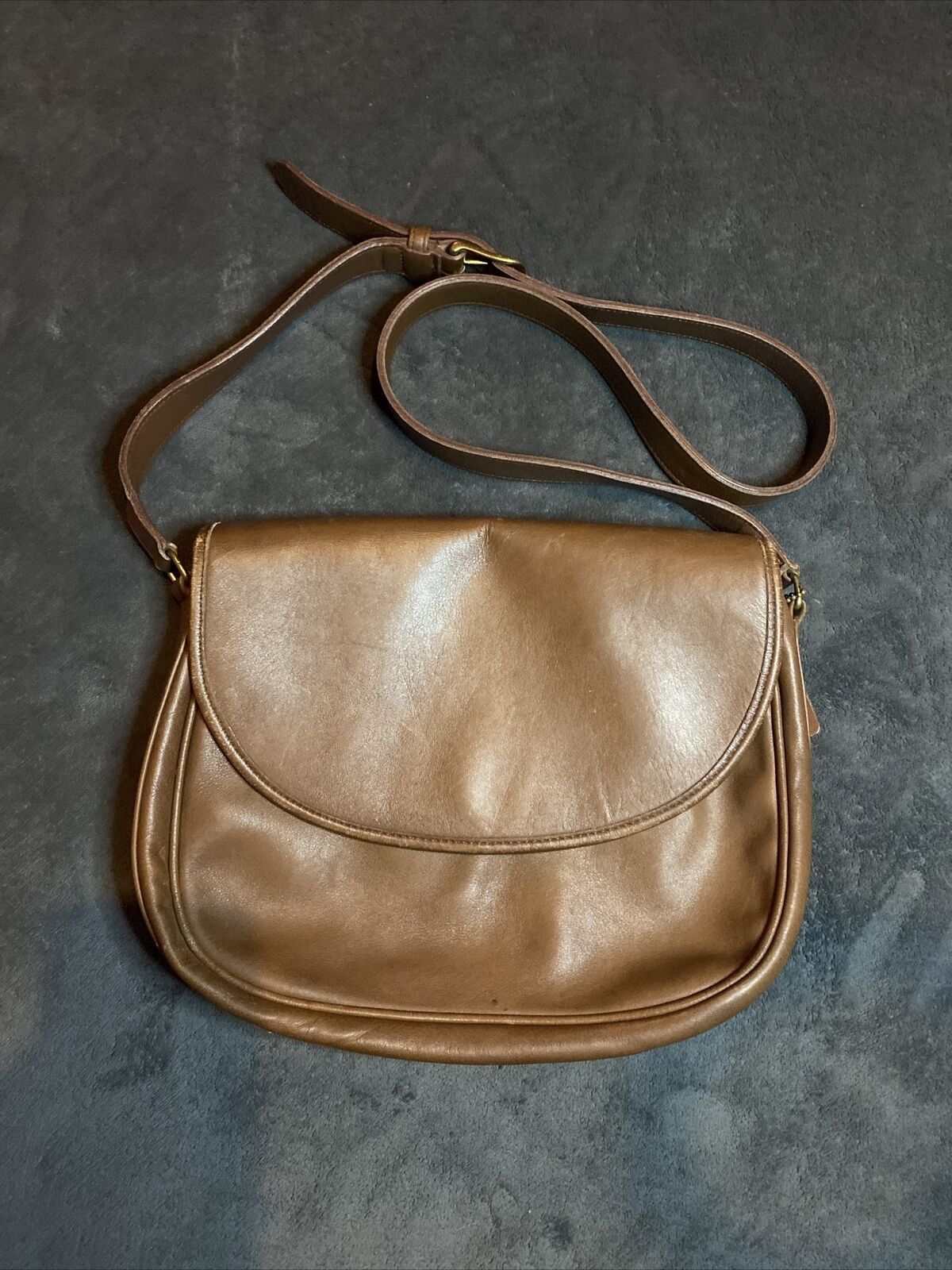 Coach Vintage 90s Coach Bag Leather Side Cross Body USA O27-9919 Size ONE SIZE - 1 Thumbnail