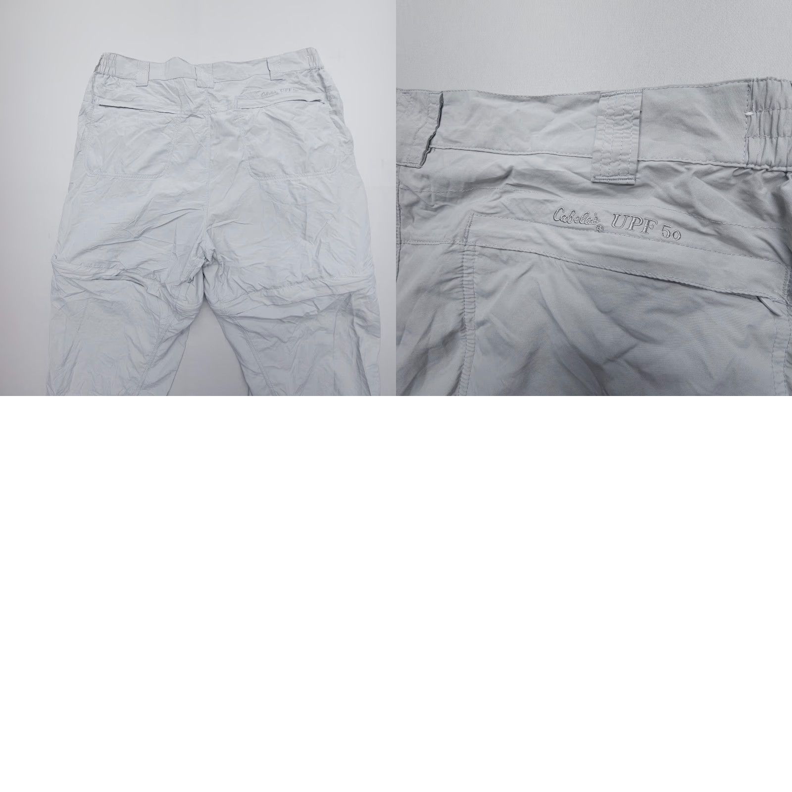 Vintage Cabela's Casuals Convertible Pants Womens 18 Silver Light Hiking Zip Off Fishing Size 40" / US 18 - 8 Thumbnail