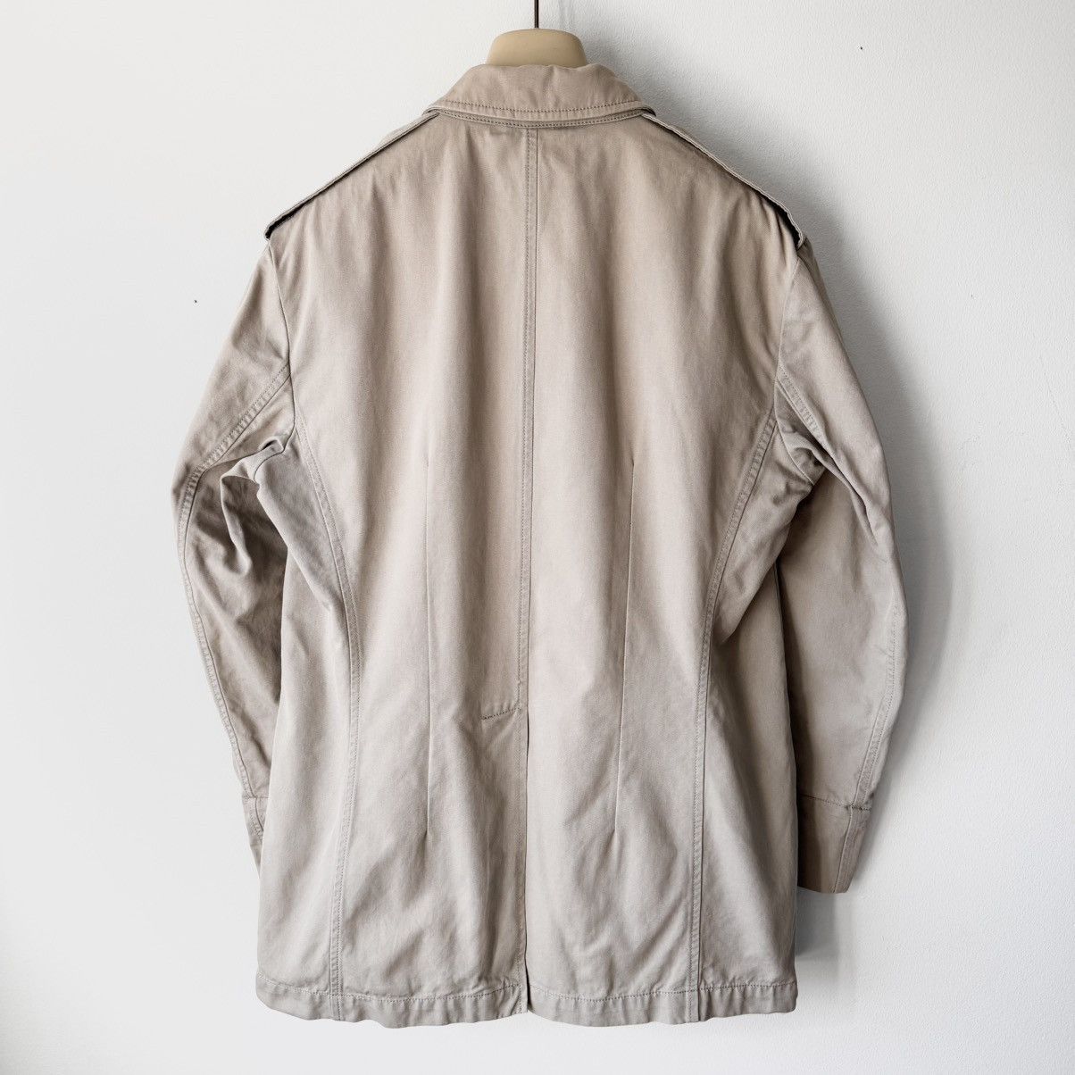 Gucci Gucci By Tom Ford SS2003 Beige Cotton Safari Jacket Size US L / EU 52-54 / 3 - 6 Thumbnail
