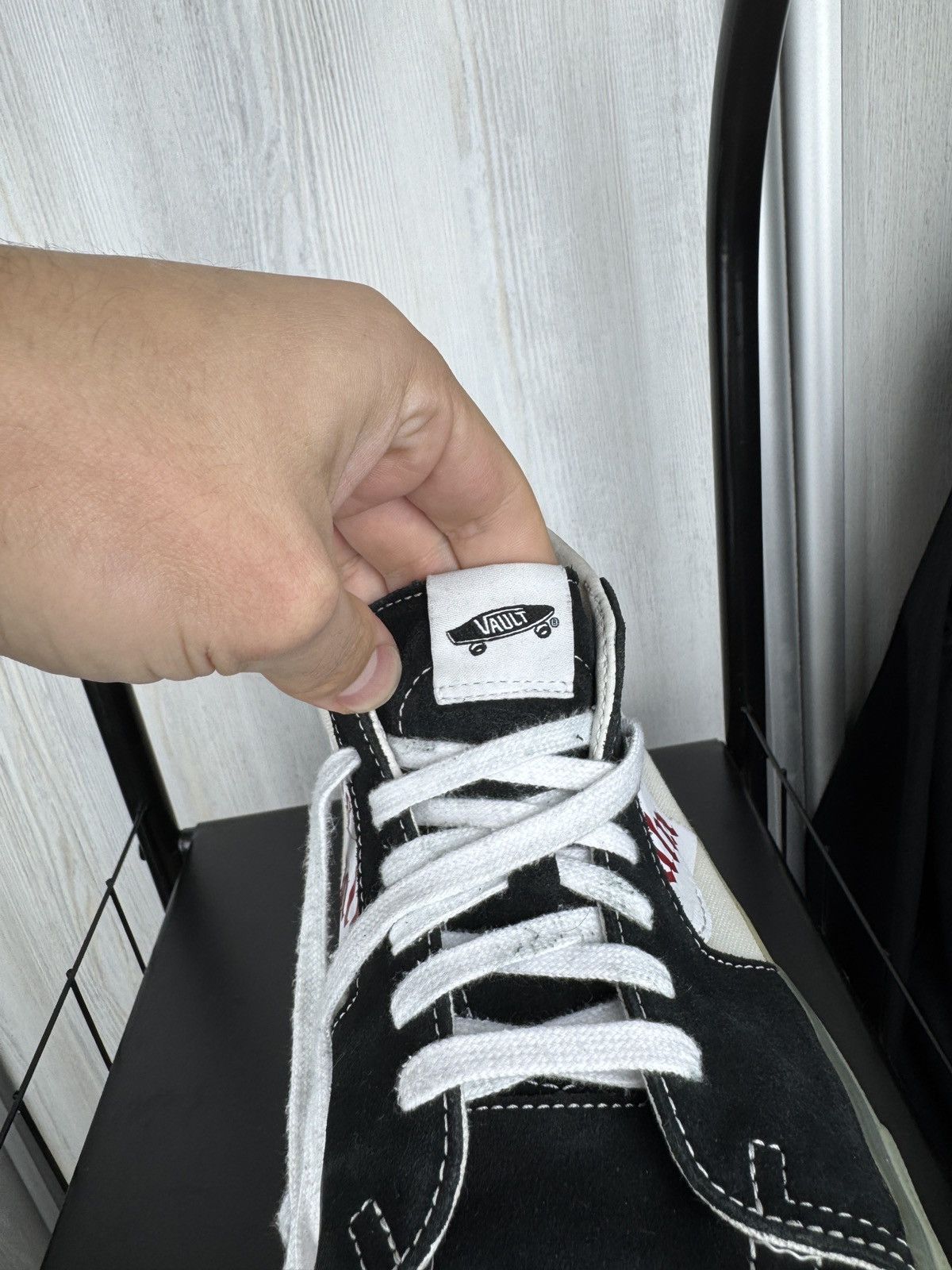 Palm Angels × Vans Vans Vault by Palm Angels Sk8-Mid VLT LX "Black" Sneakers Size US 9.5 / EU 42-43 - 12 Thumbnail
