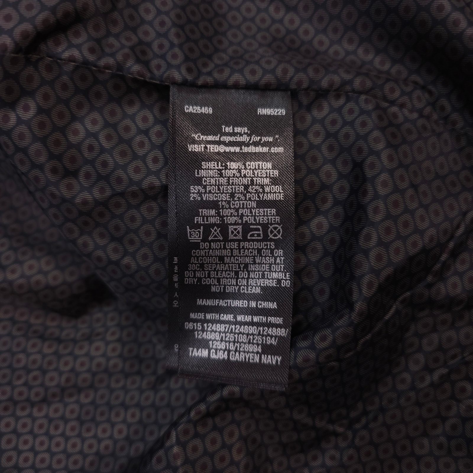 Ted Baker Ted Baker Men's Garyen Quilted Jacket Navy Blue Sz 5 Size US XL / EU 56 / 4 - 12 Thumbnail