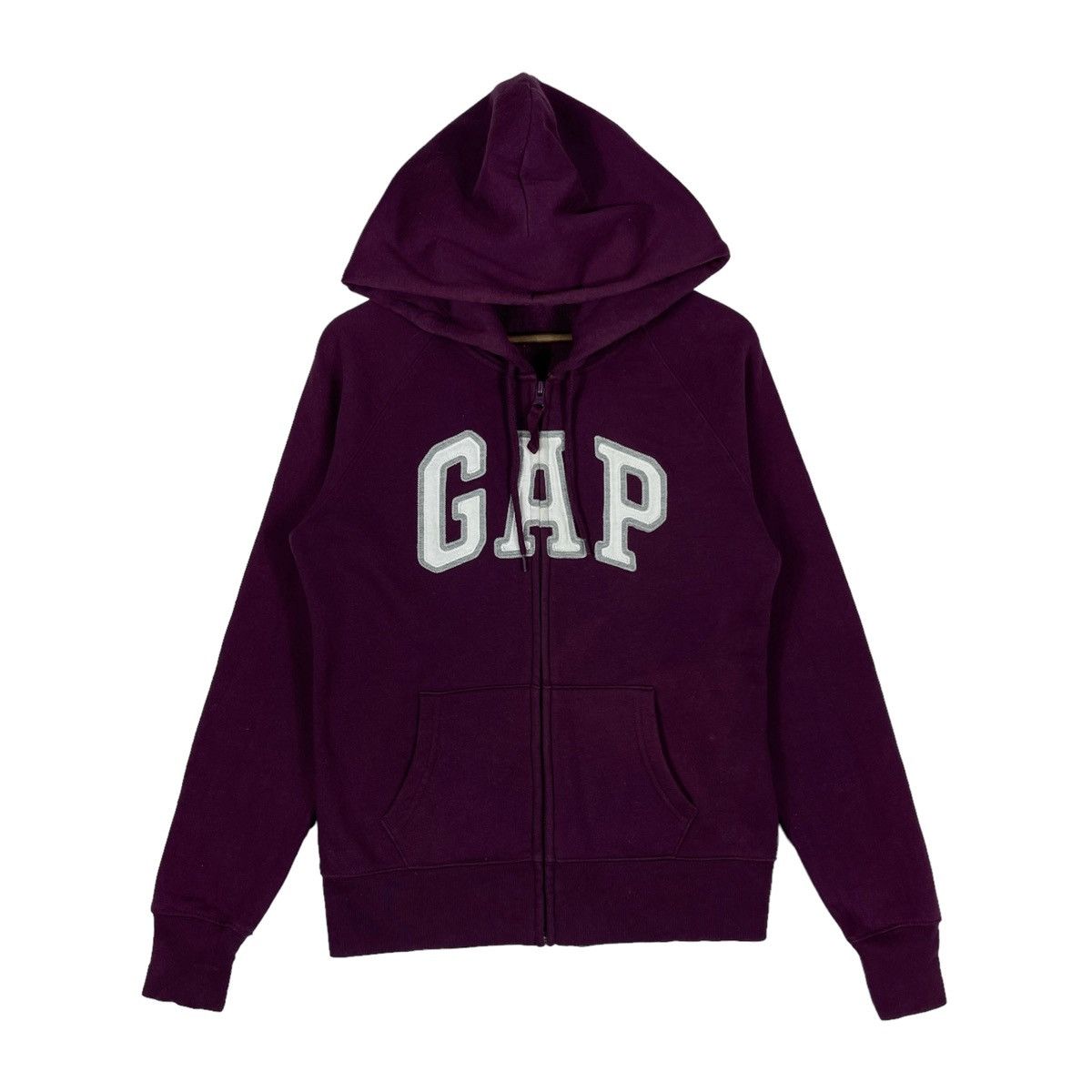Gap GAP Maroon Hoodie Zip Up Sweater M Size Made in Cambodia Grailed