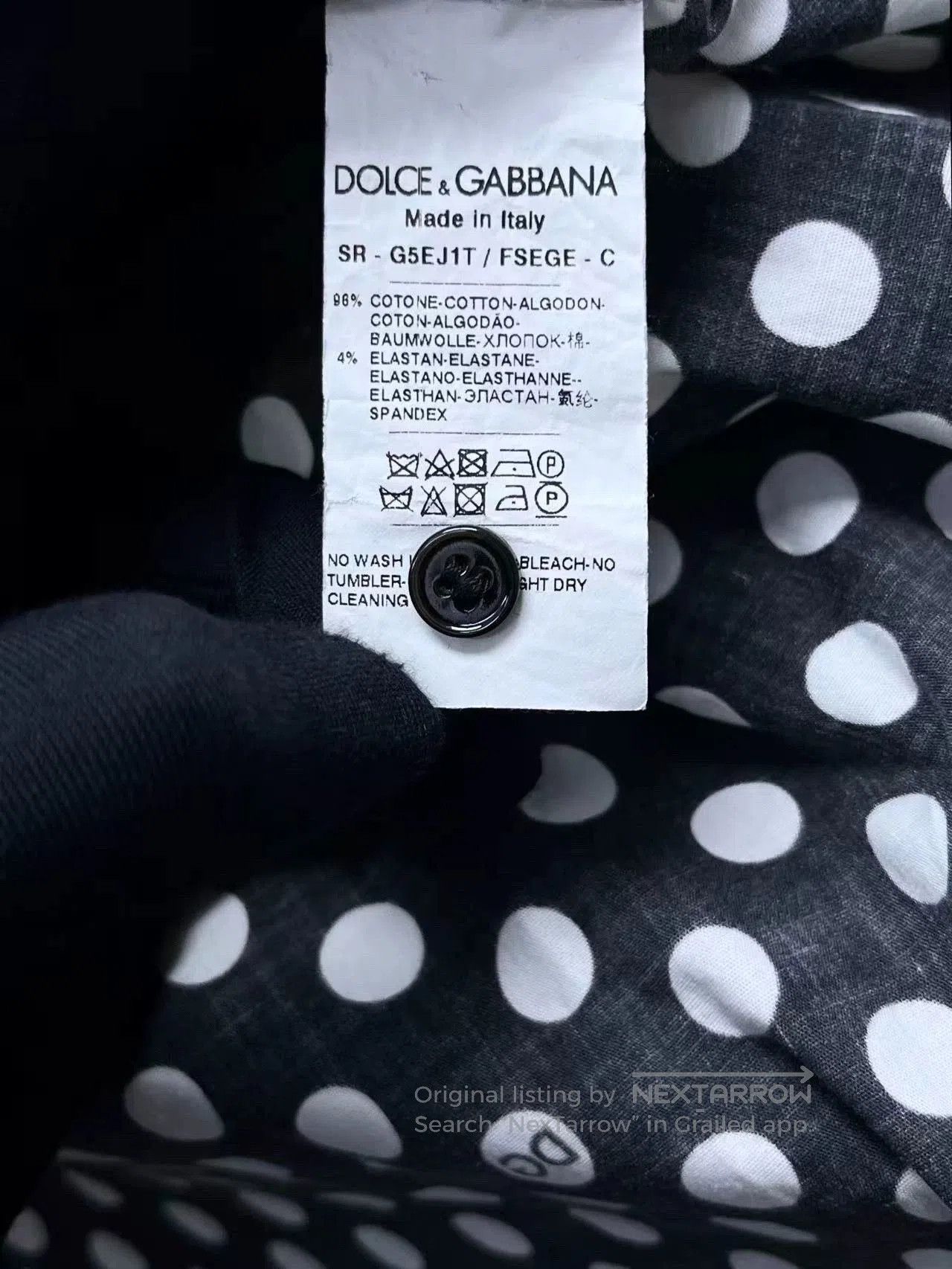 Dolce & Gabbana dolce&gabbana polka dot logo shirt jacket. Size US L / EU 52-54 / 3 - 4 Thumbnail