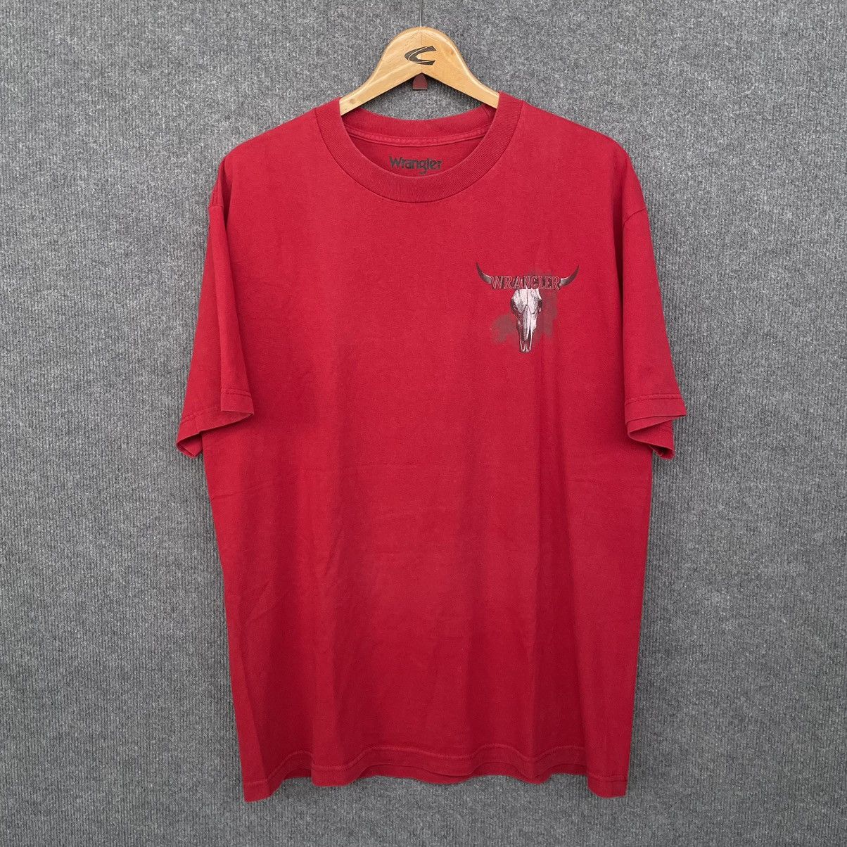 Native × Vintage × Wrangler Vintage Y2K Wrangler Cowboys Rule Native Motive Backhit Tee Size US L / EU 52-54 / 3 - 4 Thumbnail