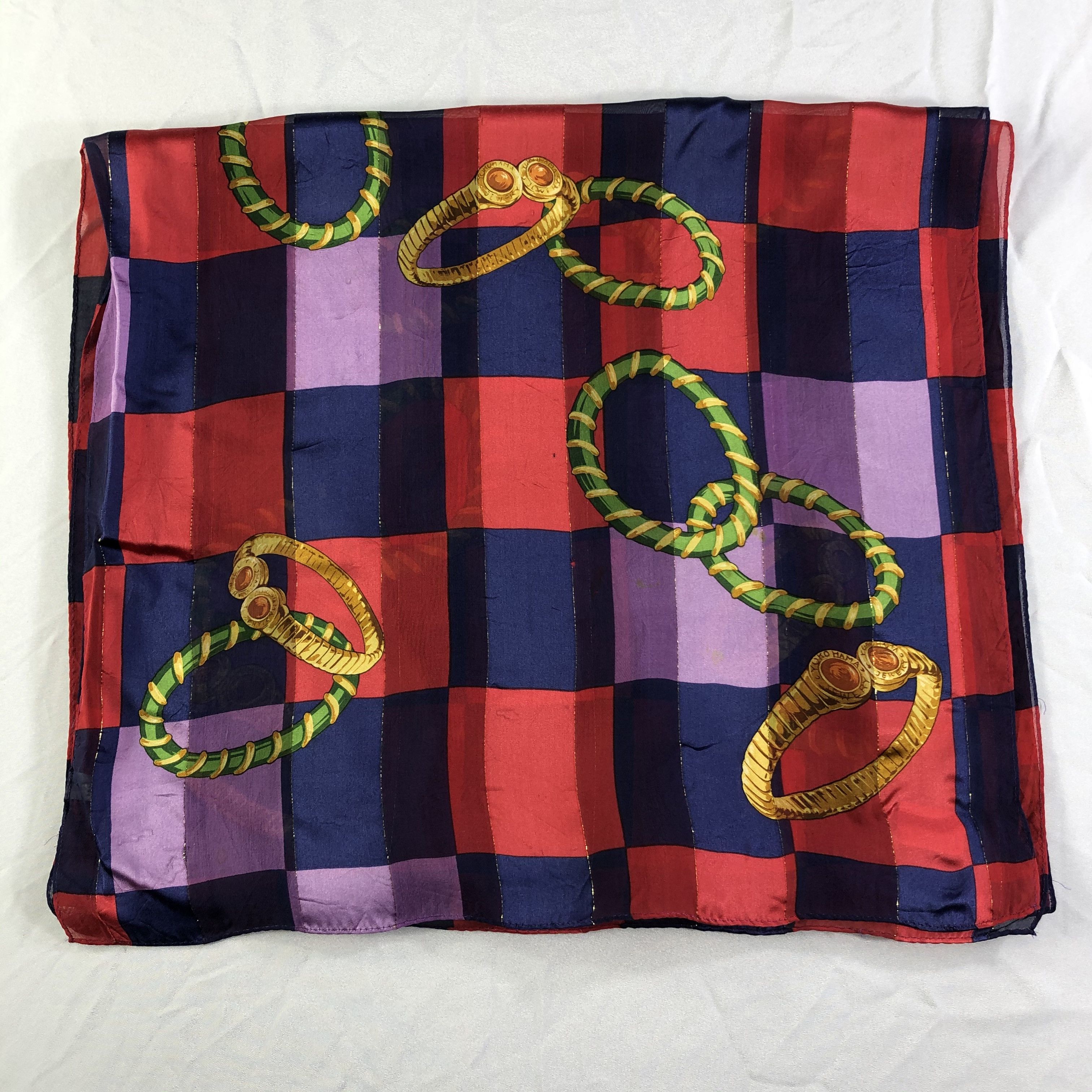 Vintage Vintage Silk Scarf Size ONE SIZE - 2 Thumbnail