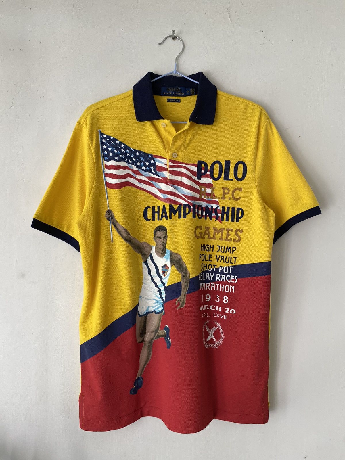 Polo Ralph Lauren Vintage Marathon Polo Ralph Lauren T-shirt Size US S / EU 44-46 / 1 - 1 Thumbnail