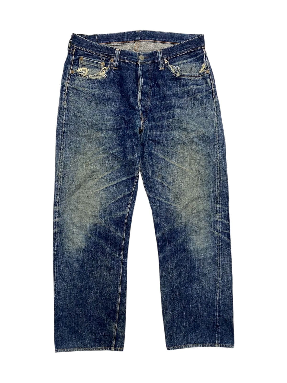 Full Count & Co. Vintage Full Count Co Hidden Rivet Selvedge Jeans Size US 34 / EU 50 - 1 Thumbnail