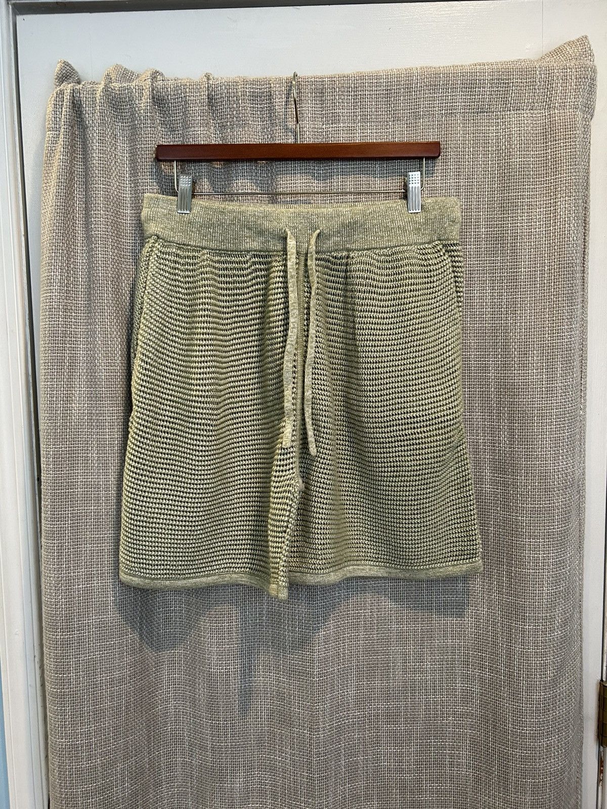 Aime Leon Dore Green Cotton Woven Beach Lounge Shorts