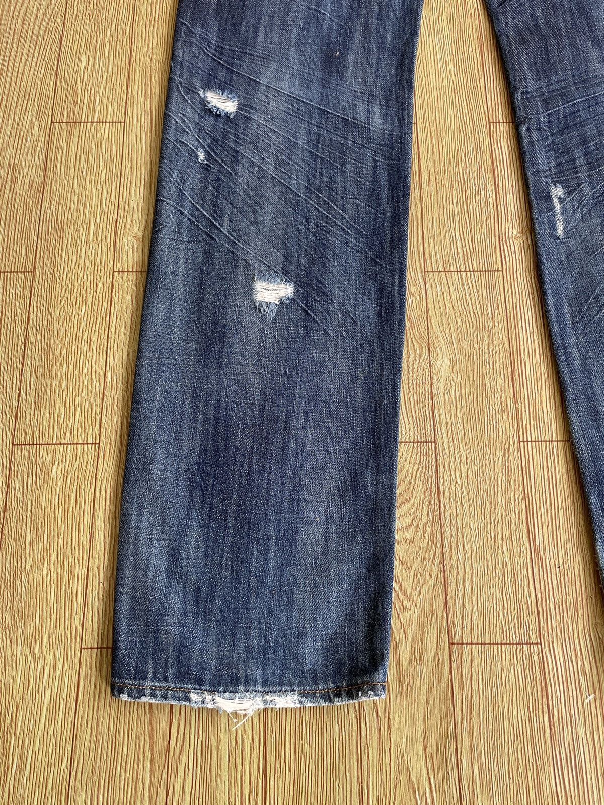 Just Cavalli Rare Design Vintage Brand Just Cavalli Ripped Jeans 2000s Size US 31 - 12 Thumbnail