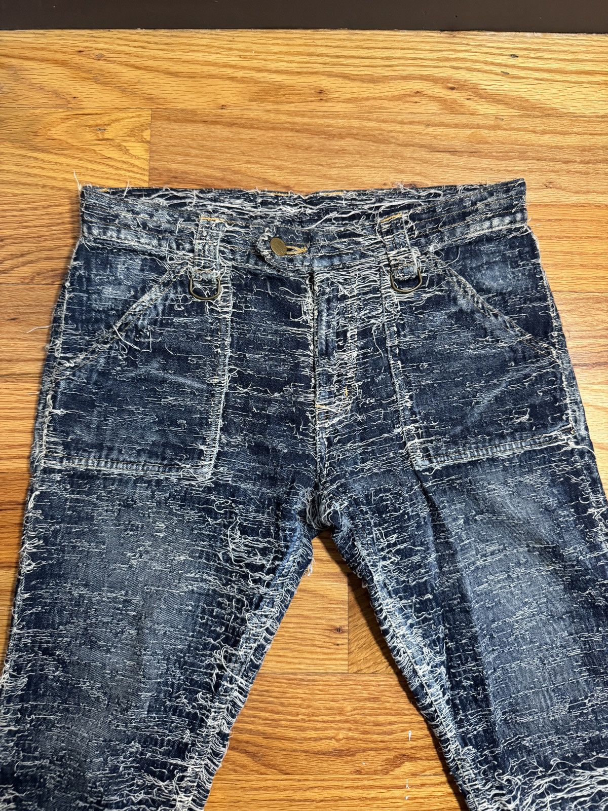 Blackmeans Blackmeans Rare 2015 Boro Thrashed Distressed Denim Size US 28 / EU 44 - 3 Thumbnail