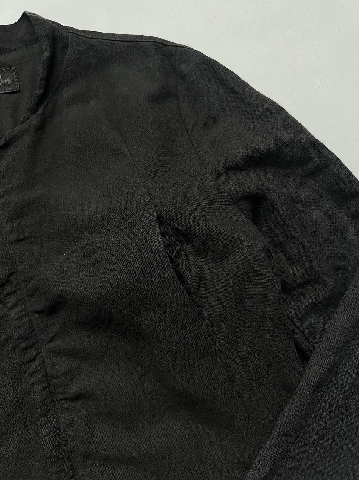 Individual Sentiments 🇮🇹Lost&Found Ria Dunn Linen Asymmetrical Heavy Zip Up Jacket Size US L / EU 52-54 / 3 - 10 Thumbnail