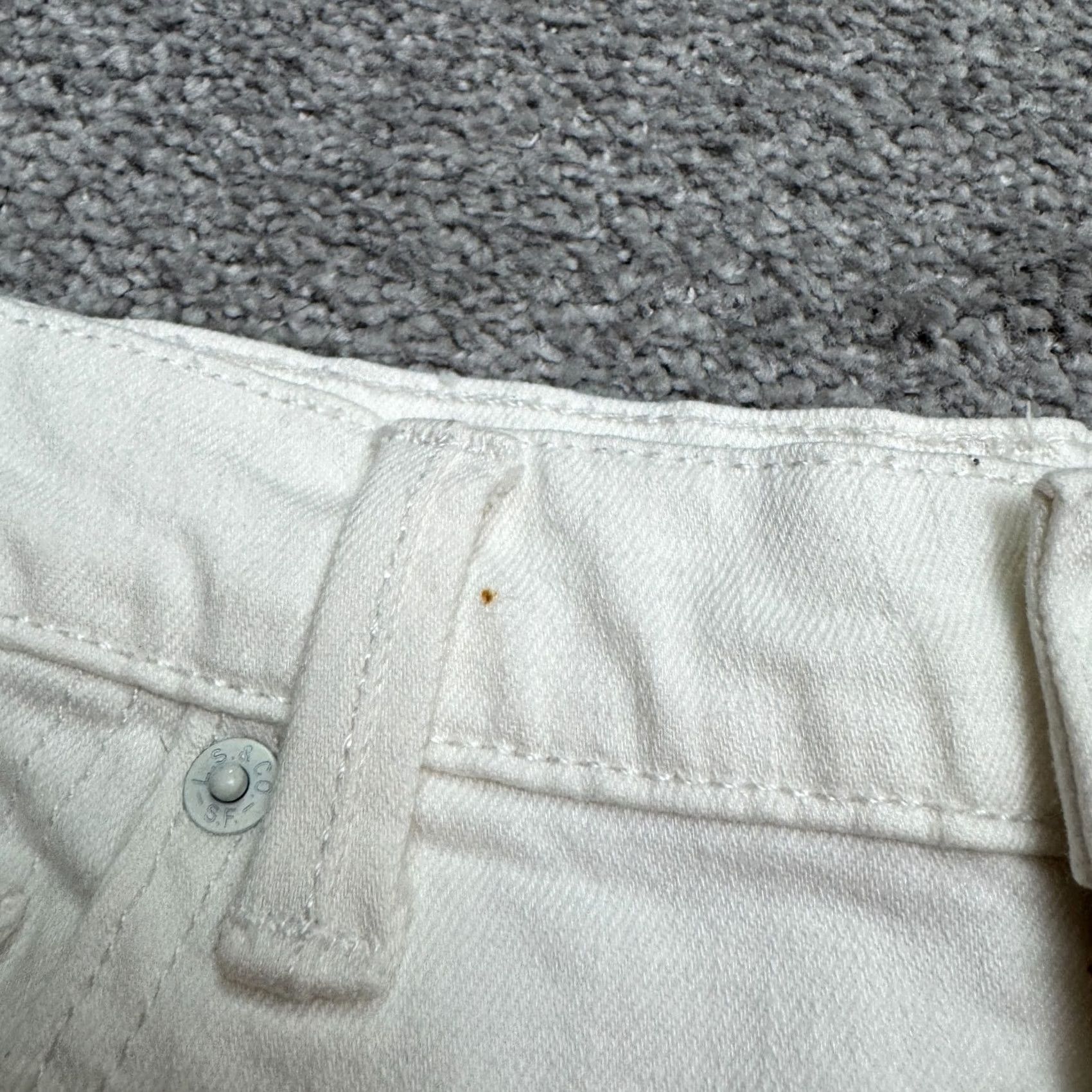 Levi's Levi's 51710 Cropped Denim Jeans Womens 6 Winter White Embroidered Star Sample City Streetwear Jeans 6 Womens White Planet? Size 28" / US 6 / IT 42 - 5 Thumbnail