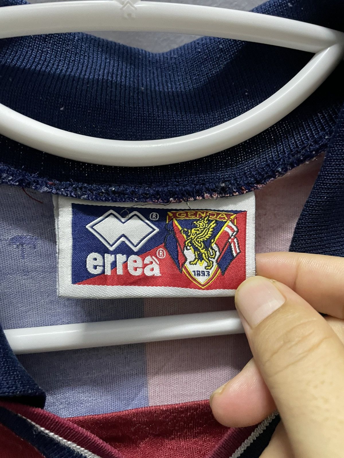 Vintage 1994 Genoa CFC Home jersey Size US L / EU 52-54 / 3 - 7 Thumbnail