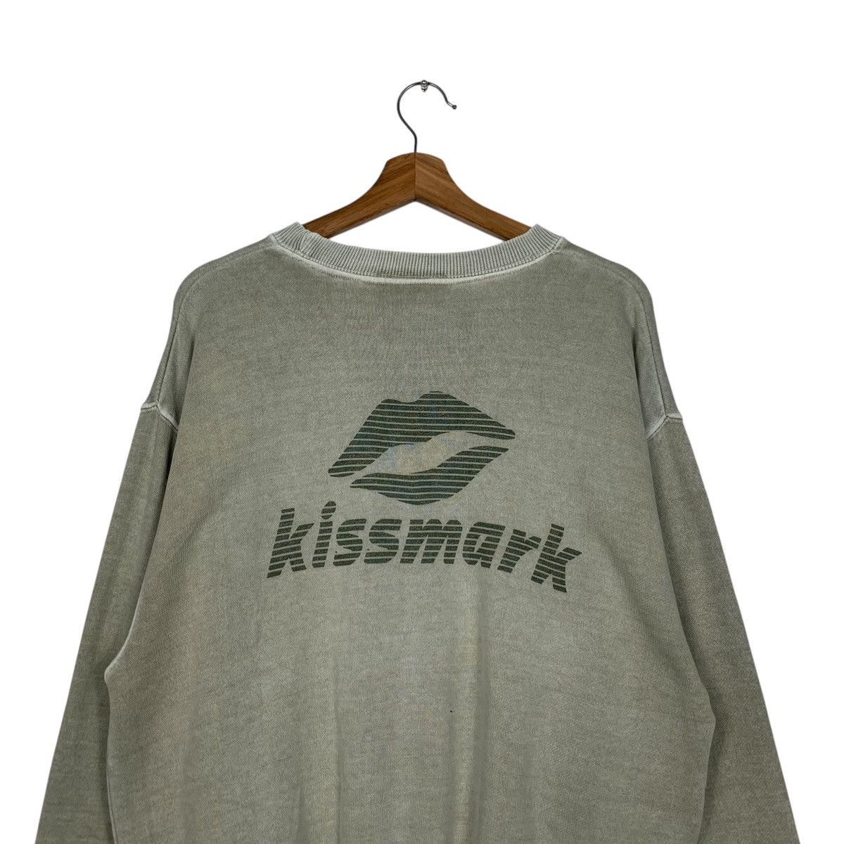 Japanese Brand Vintage KISSMARK Big Logo Crewneck Sweatshirt #2636-C118 Size US S / EU 44-46 / 1 - 2 Thumbnail
