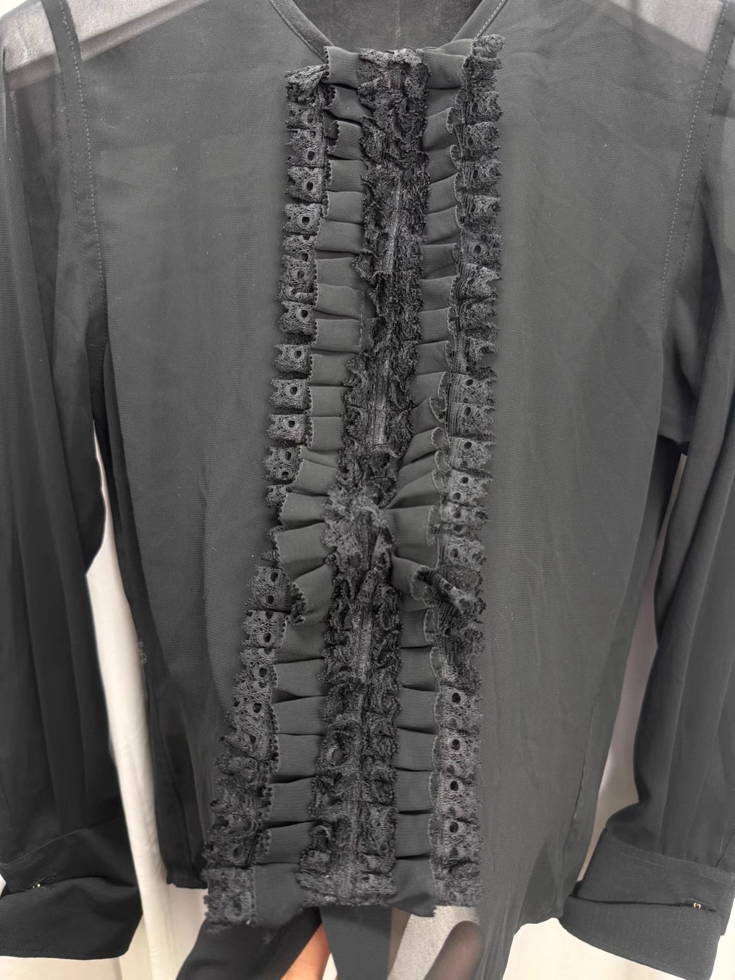 Comme des Garcons Comme des Garçons Sheer Tulle Ruffle Long Sleeve K20 Size XS / US 0-2 / IT 36-38 - 6 Thumbnail