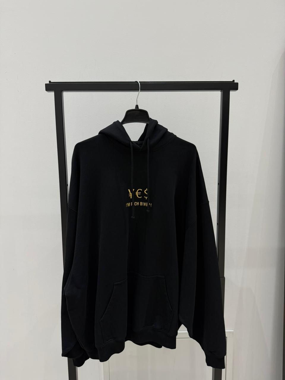 Vetements CC28 Yen Euro Dollar I am Rich Hoodie in Black Size US M / EU 48-50 / 2 - 1 Thumbnail