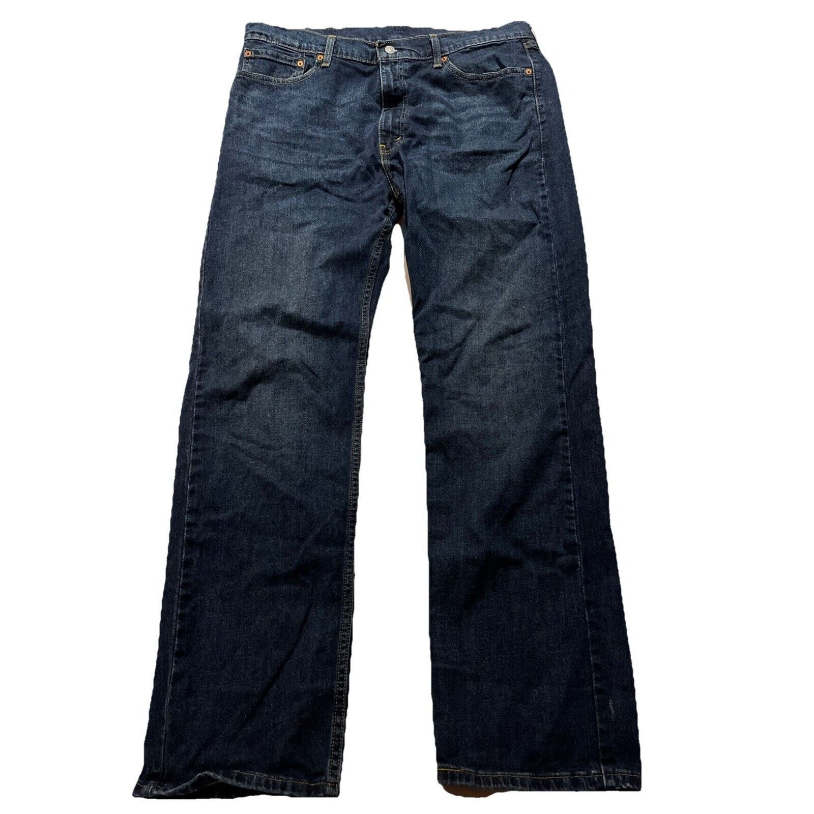 Levi's Levi’s 505 Jeans Men 38x34 Dark Wash Denim Pants Cotton Blue Size US 38 / EU 54 - 1 Thumbnail