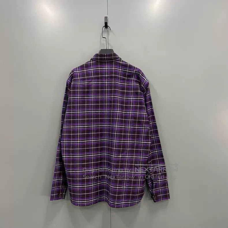 Givenchy Givenchy Size 39 Purple Plaid Long Sleeve Shirt Jacket Size US S / EU 44-46 / 1 - 2 Thumbnail