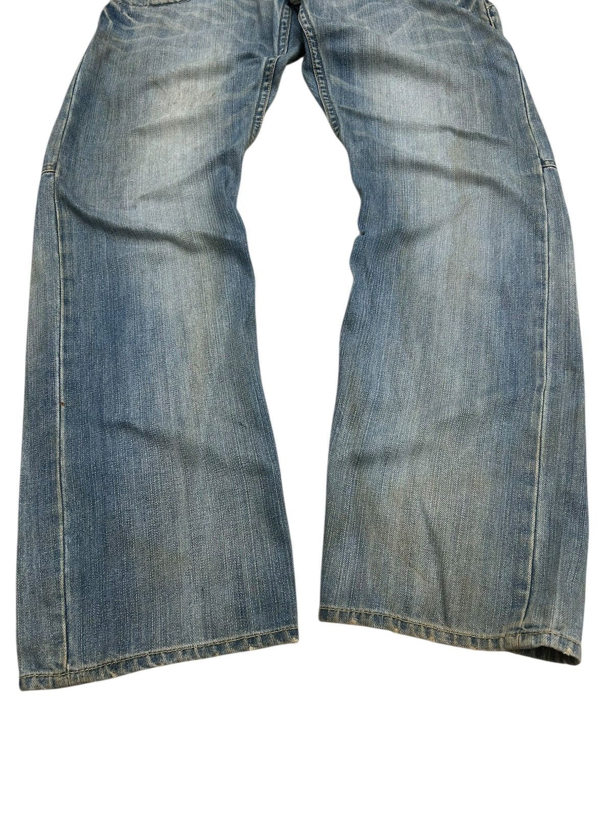 Le Grande Bleu (L.G.B.) Dominate Handcrafted Jean Japan Double Waist Dirty Distress Size US 31 - 3 Thumbnail