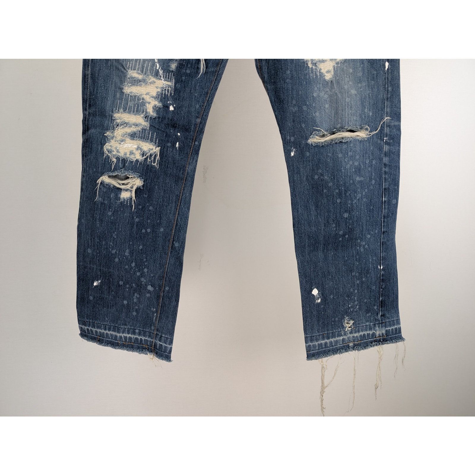Gallery Dept. o1rshd1 Cropped Denim Jean in Blue Size US 36 / EU 52 - 4 Thumbnail