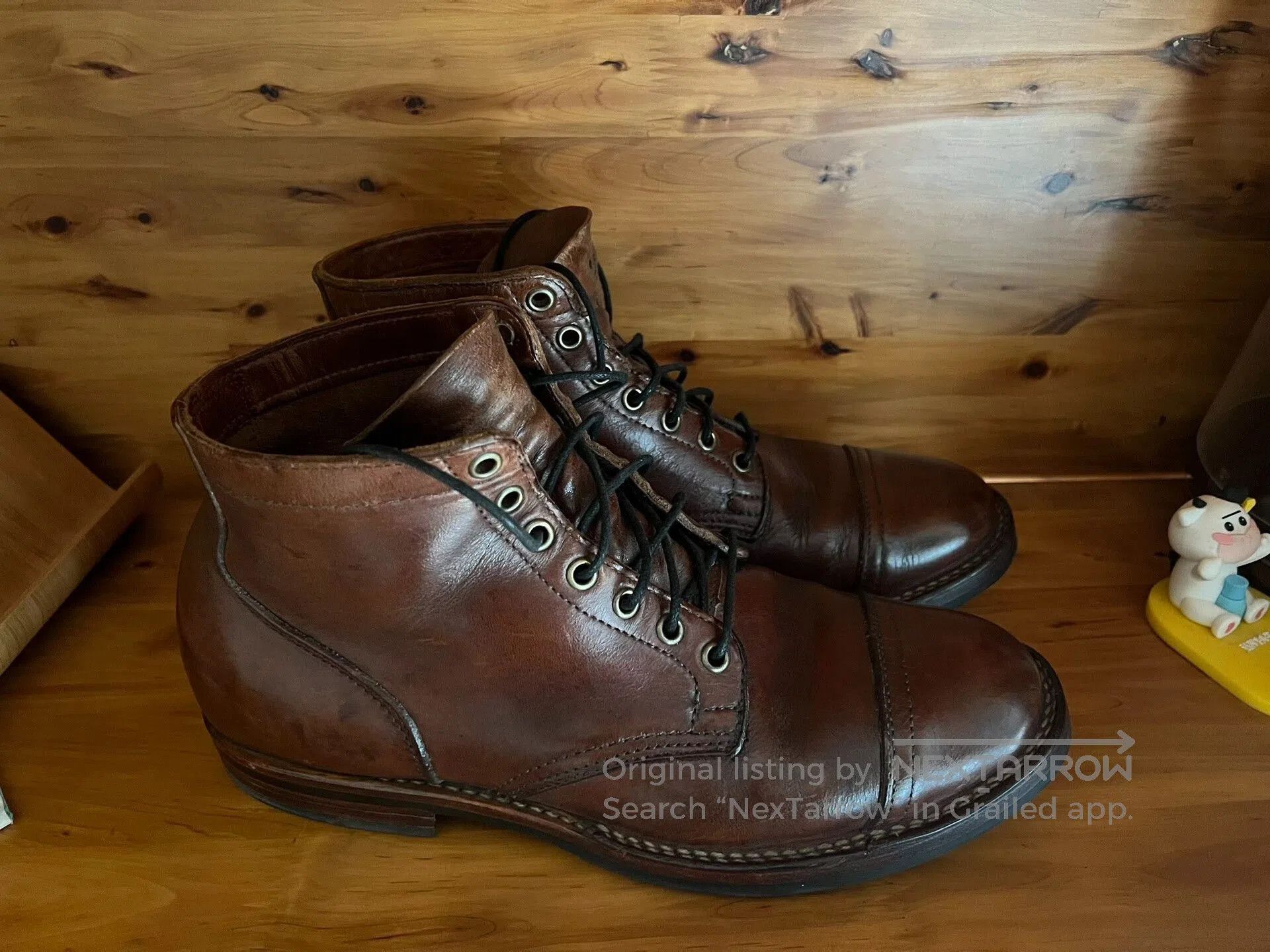 Viberg viberg 2030 caramel brown leather work boots. Size US 8.5 / EU 41-42 - 9 Thumbnail