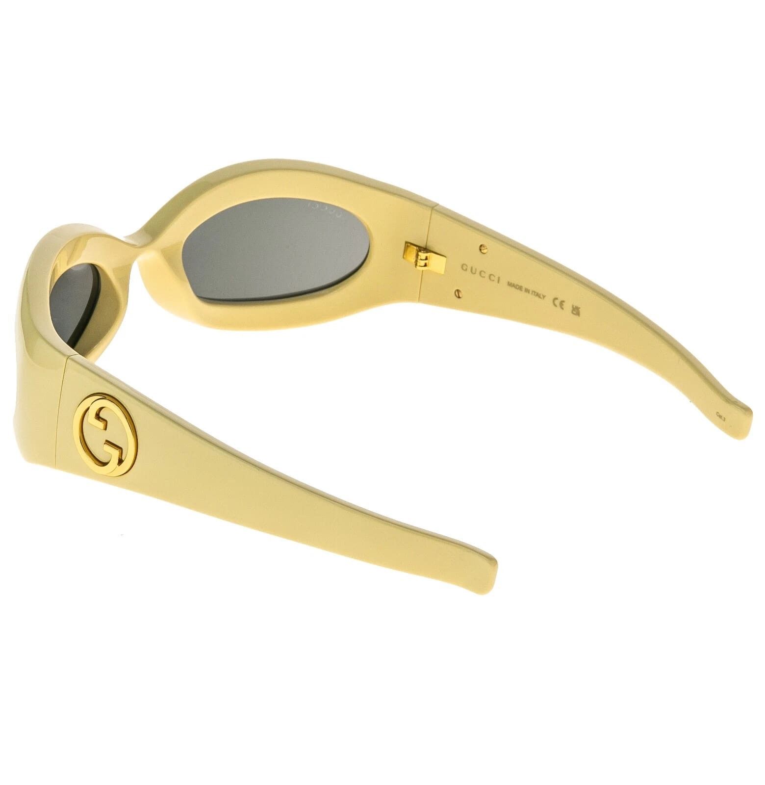 Gucci GUCCI GG1247S LOVE 1247 Ivory Silver Mirror Sunglasses 004 Size ONE SIZE - 4 Thumbnail