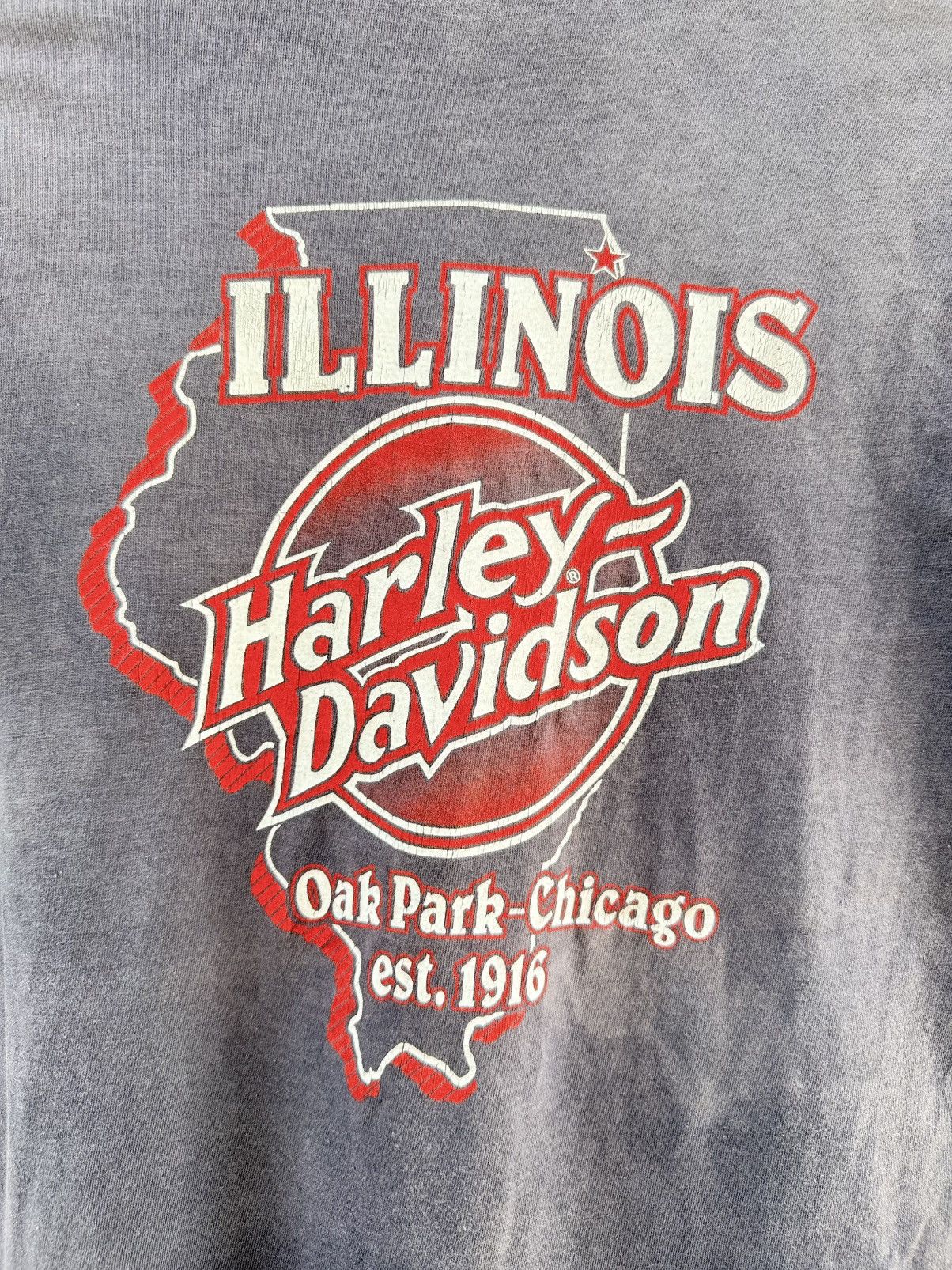 Harley Davidson Thrashed 80s Harley Davidson Most Wanted Sun Faded Grunge T Size US M / EU 48-50 / 2 - 11 Thumbnail