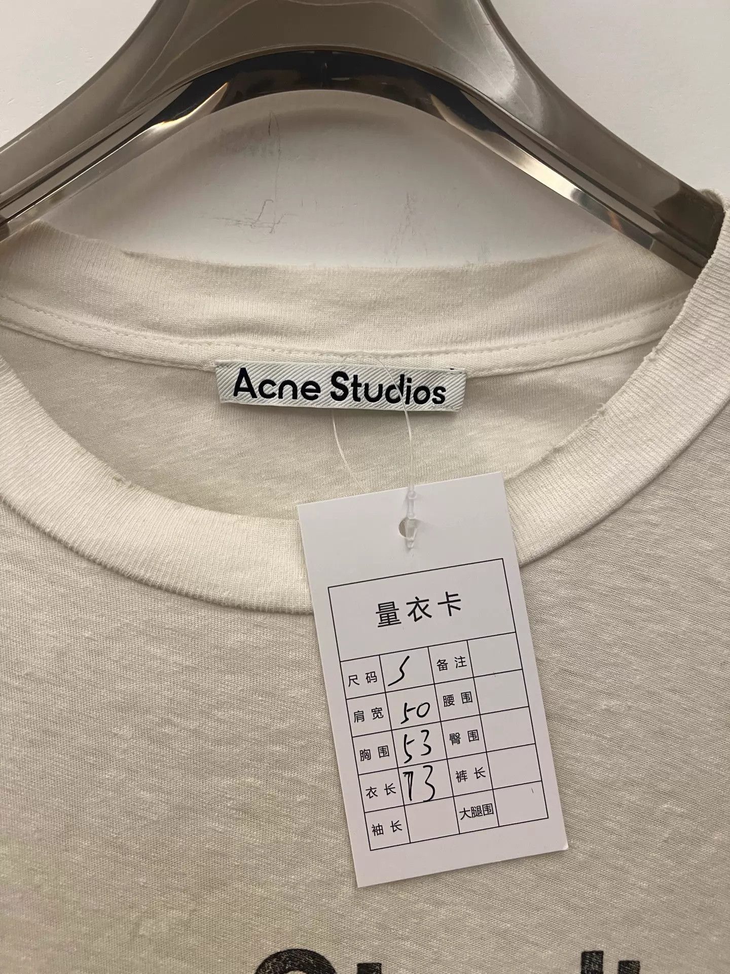 Acne Studios Acne SS23 1996 Vintage Logo LS Crew Neck Tee White S Unisex Size US S / EU 44-46 / 1 - 5 Thumbnail