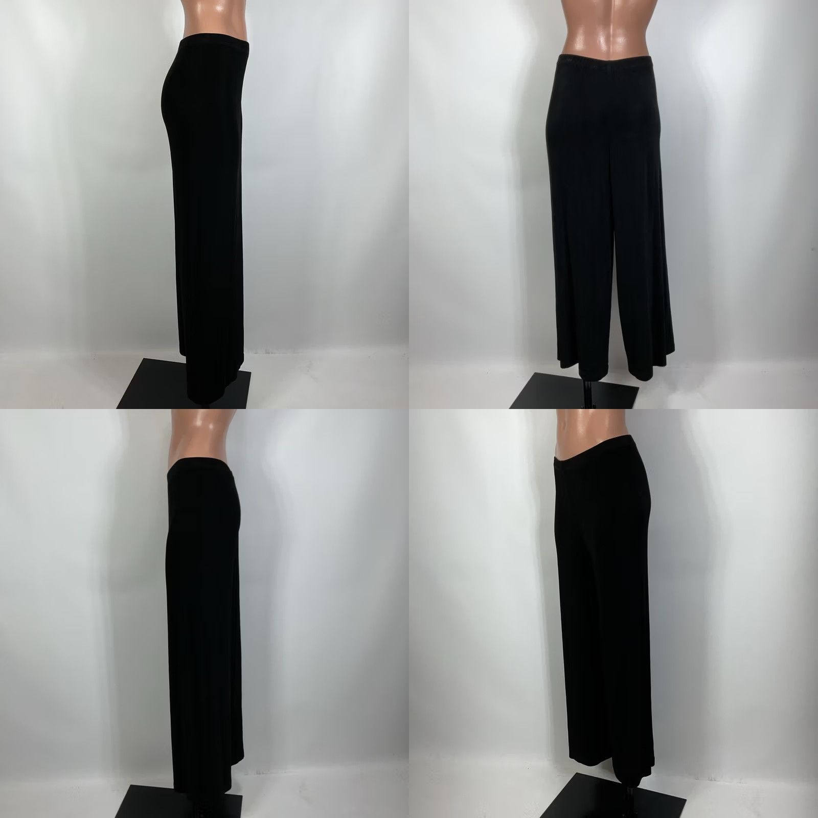 Vintage VINTAGE Chico's Travelers Set Slinky Cardigan Jacket Pants 2/L Fringe Open Front USA MADE Women Set/Outfit/2 Piece Black Knit Size L / US 10 / IT 46 - 9 Thumbnail