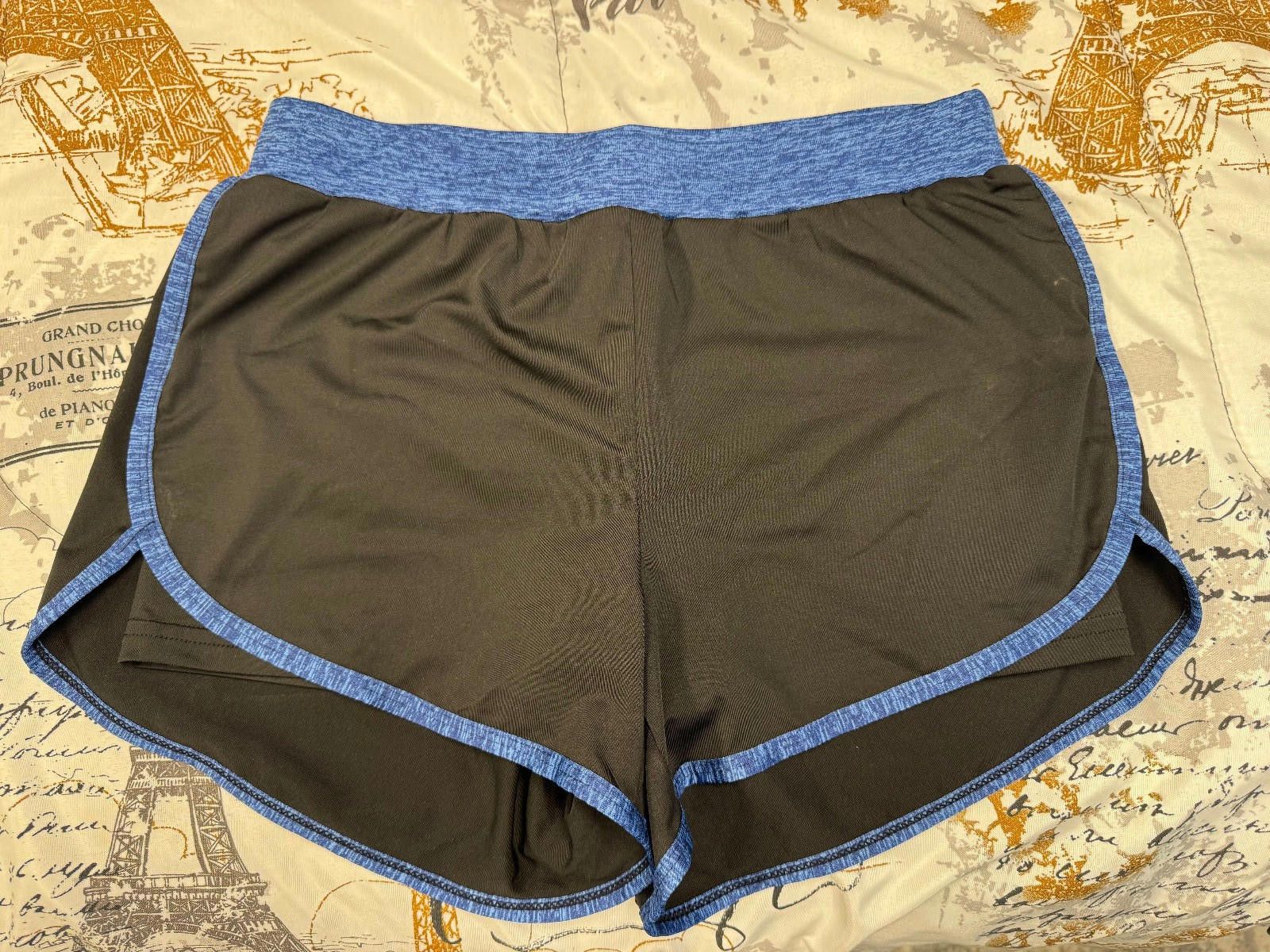 The Unbranded Brand Women’s 3 Pc Athletic Set Jacket T-Shirt Shorts Blue Black M Size M / US 6-8 / IT 42-44 - 8 Thumbnail