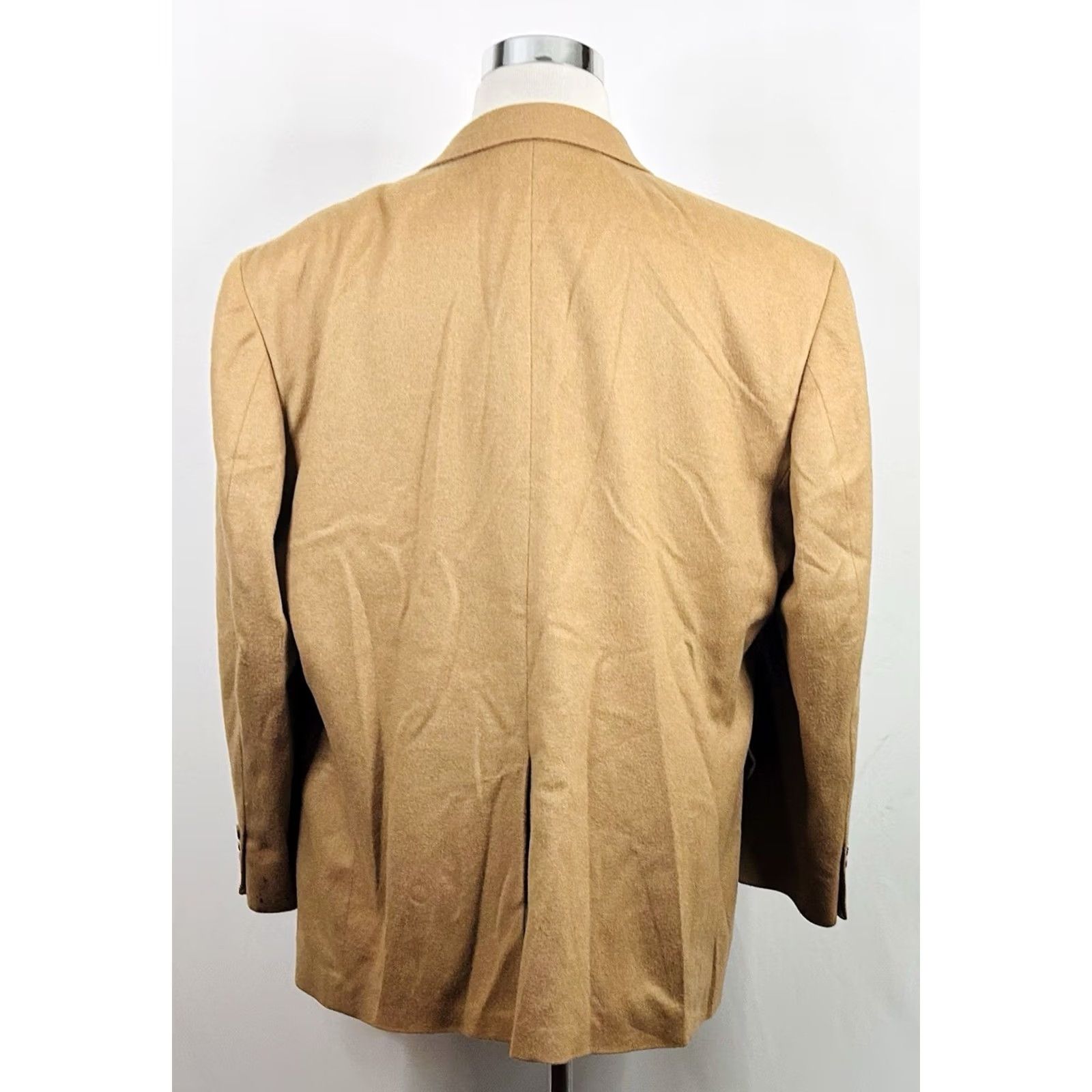 Camel RBM 48R Sport Coat Wool Camel Blend Beige Two Button Lined Vented Mens Jacket Coat Short/Regular Size US XS / EU 42 / 0 - 6 Thumbnail