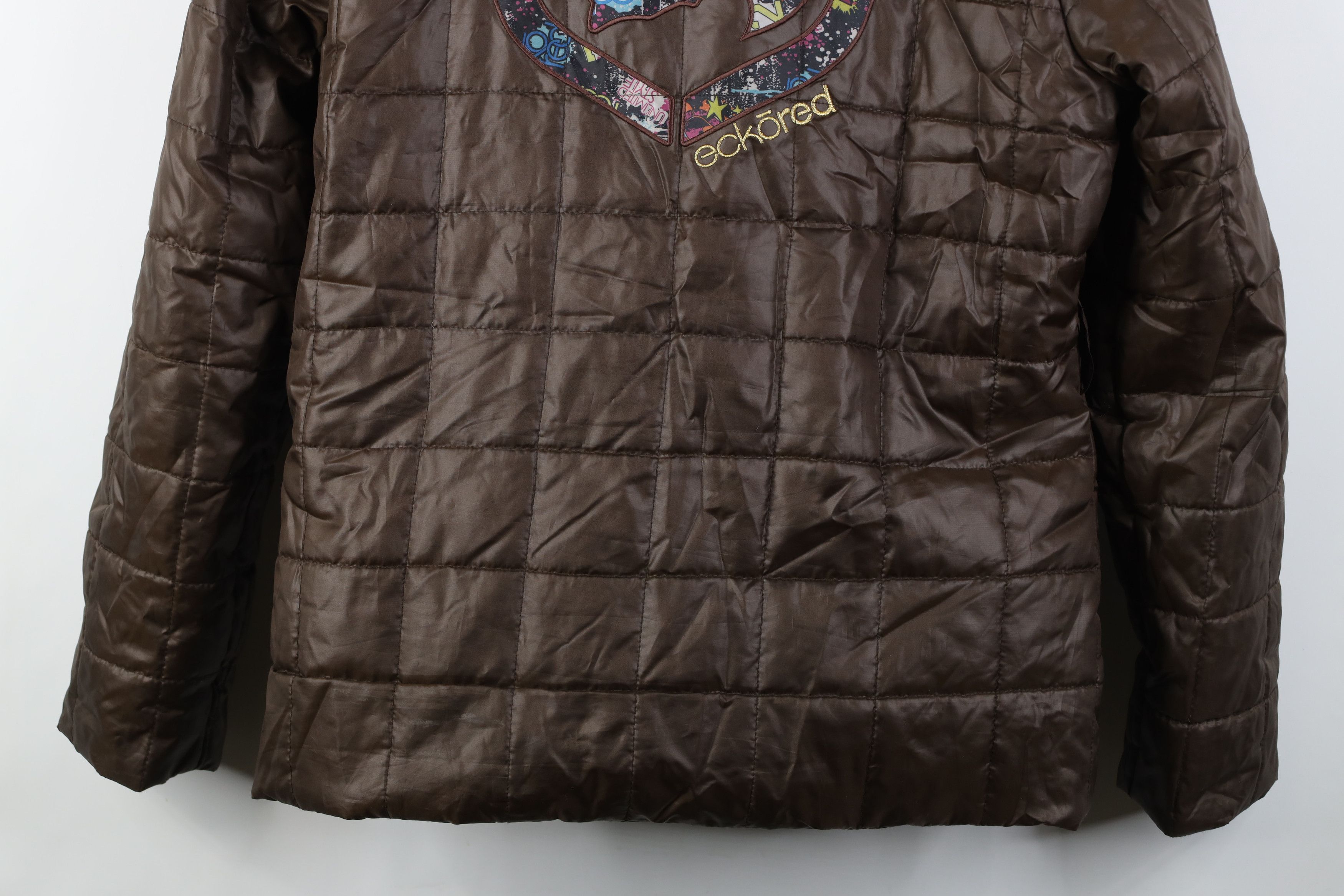Vintage Vintage Y2K Ecko Faux Fur Trim Quilted Hooded Puffer Jacket Size L / US 10 / IT 46 - 16 Thumbnail