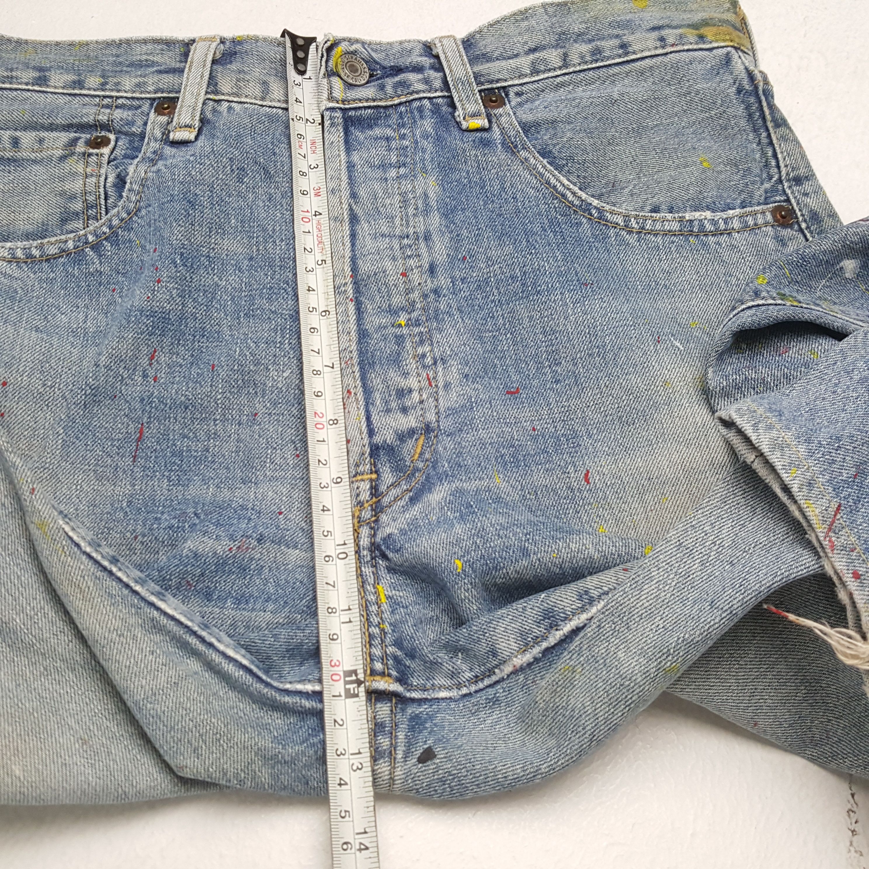 Levi's × Vintage LEVI'S Selvedge Streetwear Style Distressed Jeans Size US 31 - 8 Thumbnail