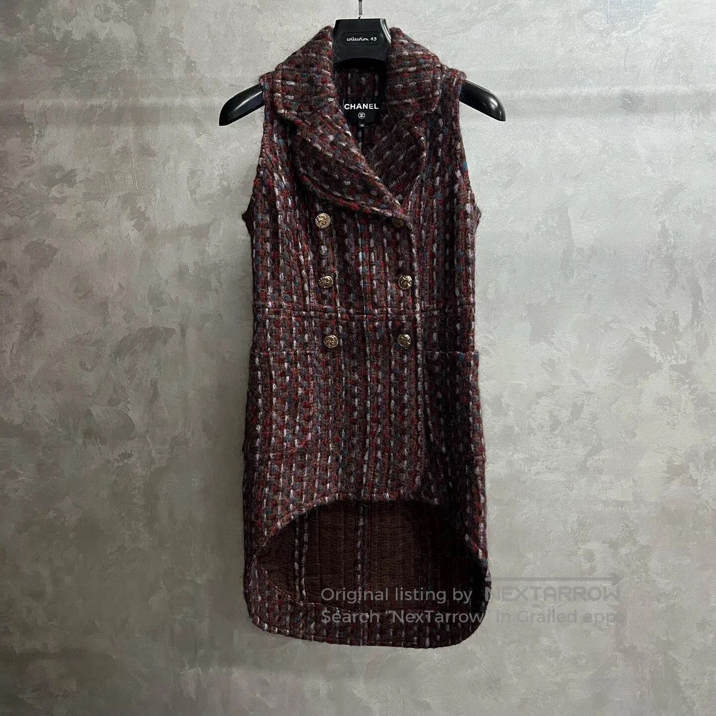 Chanel Chanel Wool blended double-row buttoned sleeveless vest ja Size M / US 6-8 / IT 42-44 - 1 Thumbnail