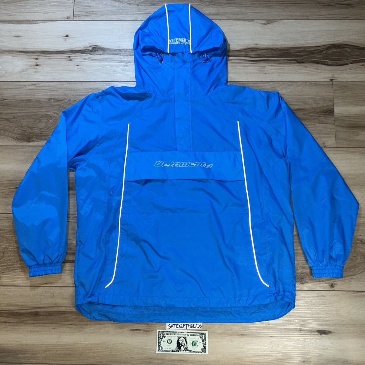Vetements Vetements SS18 Pullover Windbreaker Anorak Blue Size US S / EU 44-46 / 1 - 3 Thumbnail