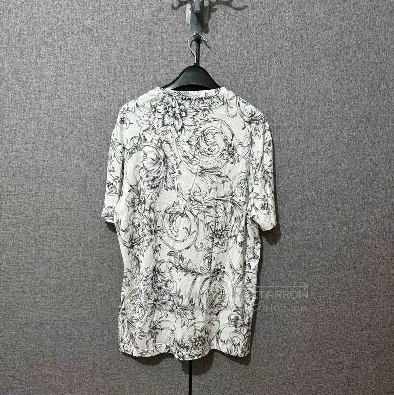Versace Versace White Cotton Embroidered Logo T-Shirt . Size US XL / EU 56 / 4 - 2 Thumbnail