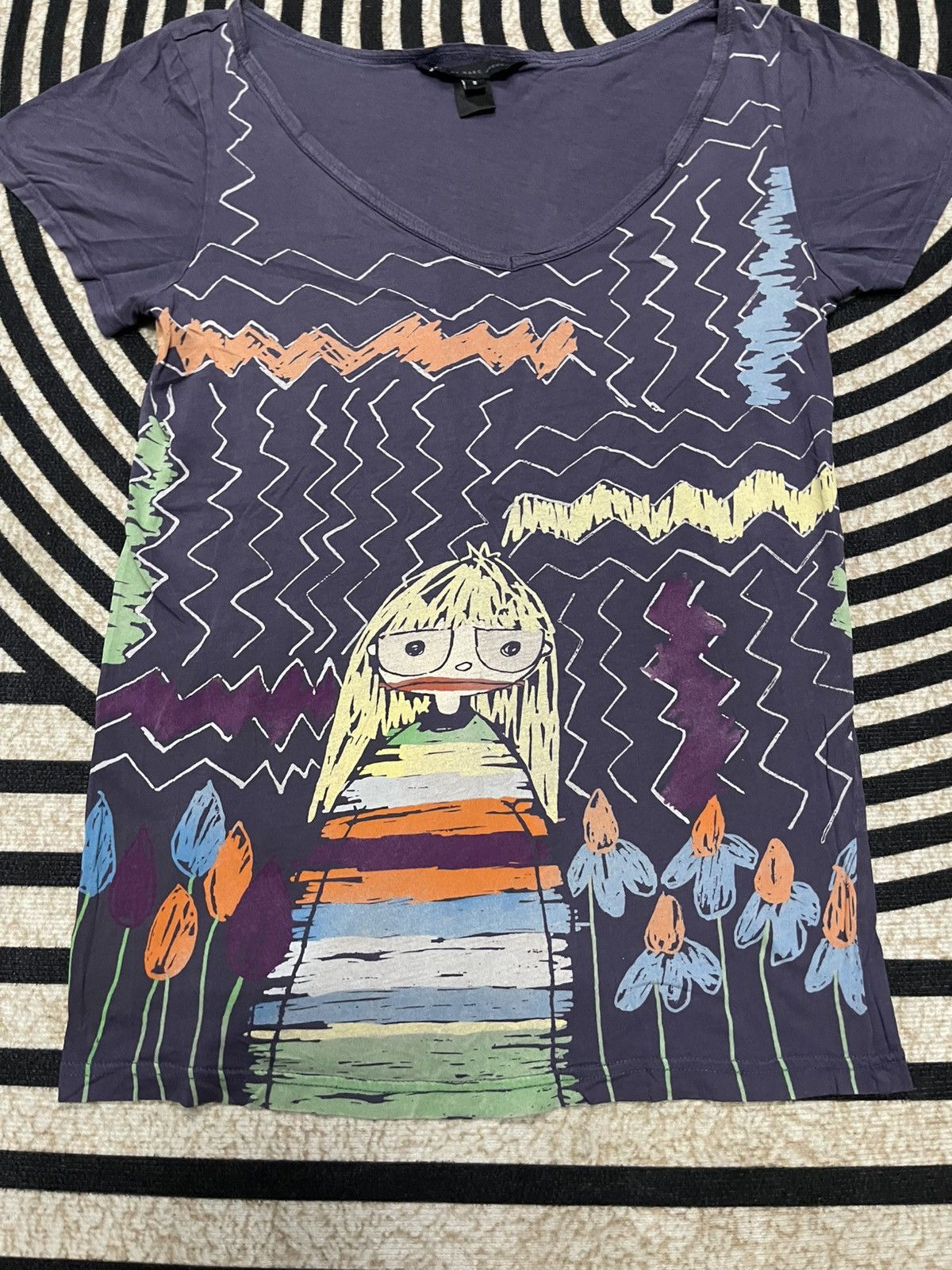 Marc by Marc Jacobs 2000s MARC BY MARC JACOBS TEES CHILDREN DRAWING CARTOON Size S / US 4 / IT 40 - 5 Thumbnail