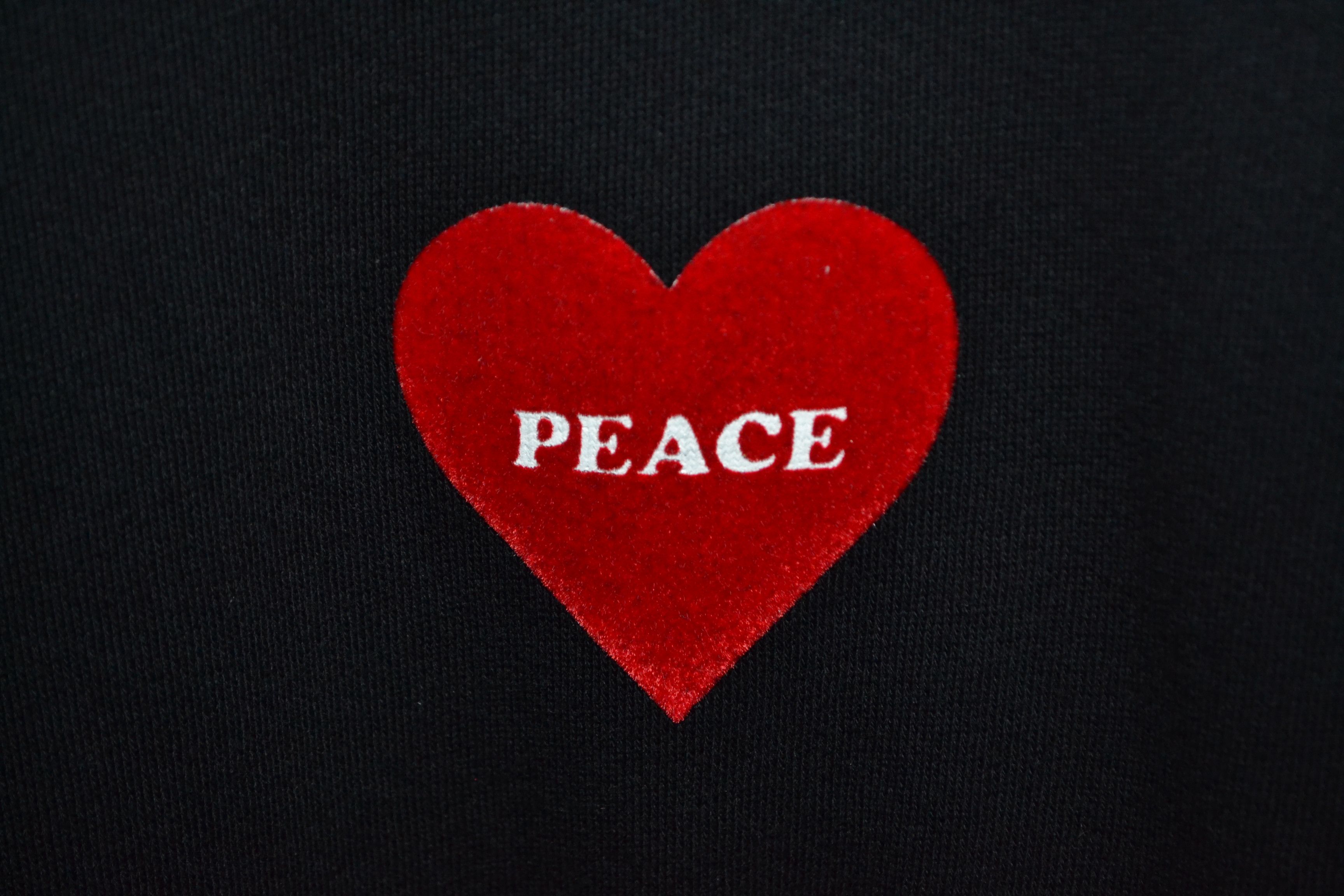 Sandro Sandro Peace Print Crewneck Black Cotton S size Size S / US 4 / IT 40 - 3 Thumbnail