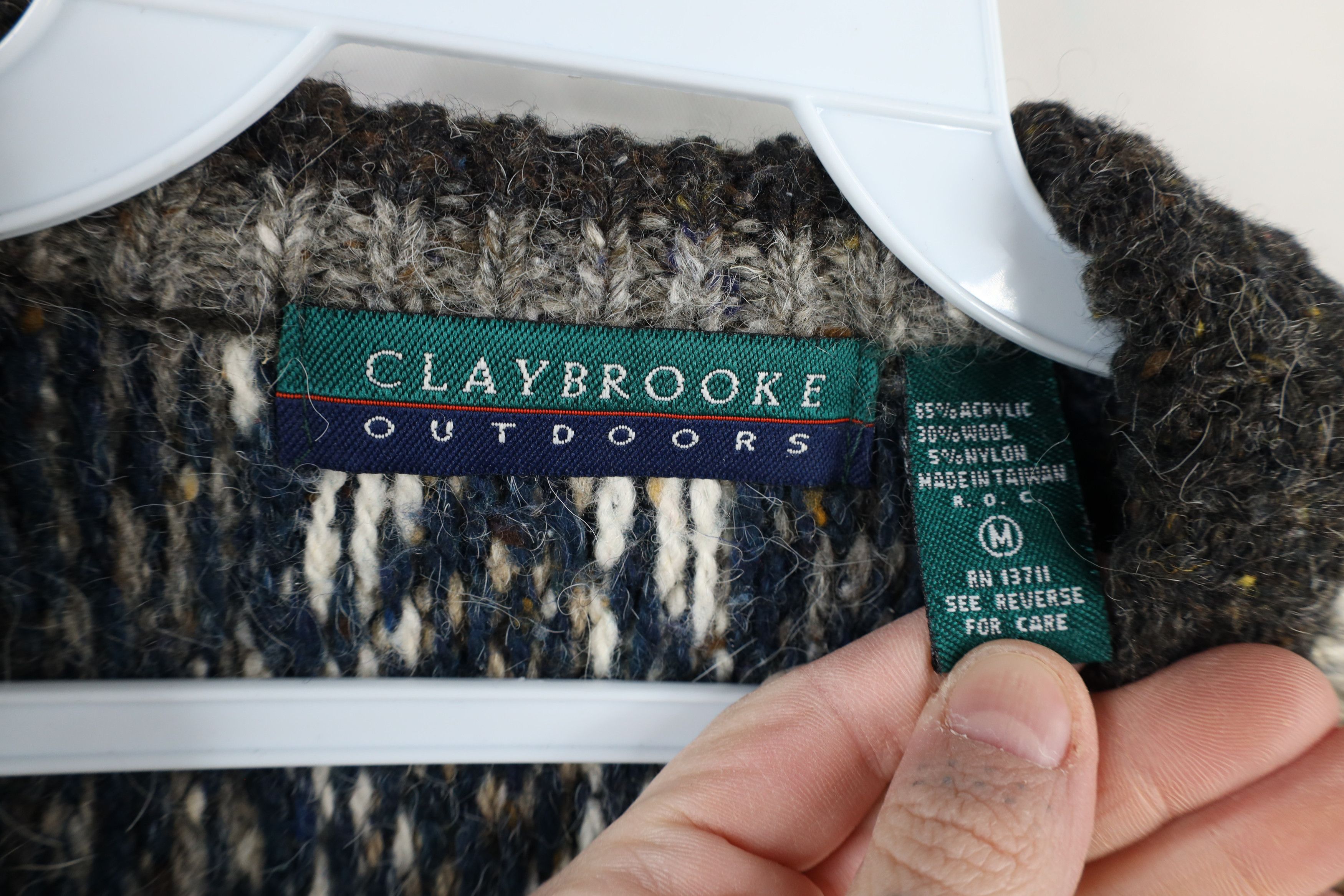 Vintage Vintage 90s Streetwear Blend Chunky Knit Fair Isle Sweater Size US M / EU 48-50 / 2 - 7 Thumbnail