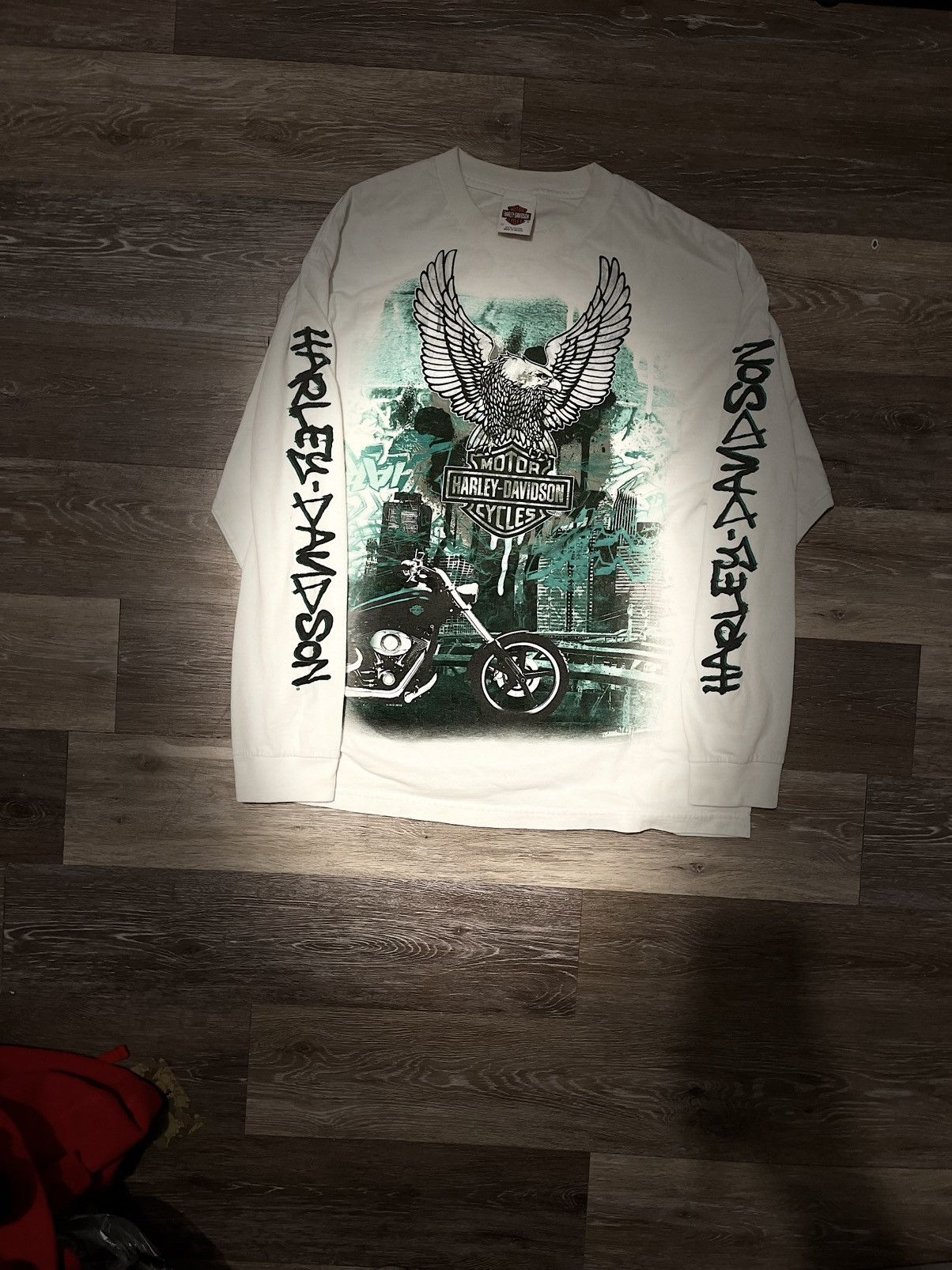 Harley Davidson Y2K 2000s Harley Davidson L/S Tee Size US XL / EU 56 / 4 - 8 Thumbnail