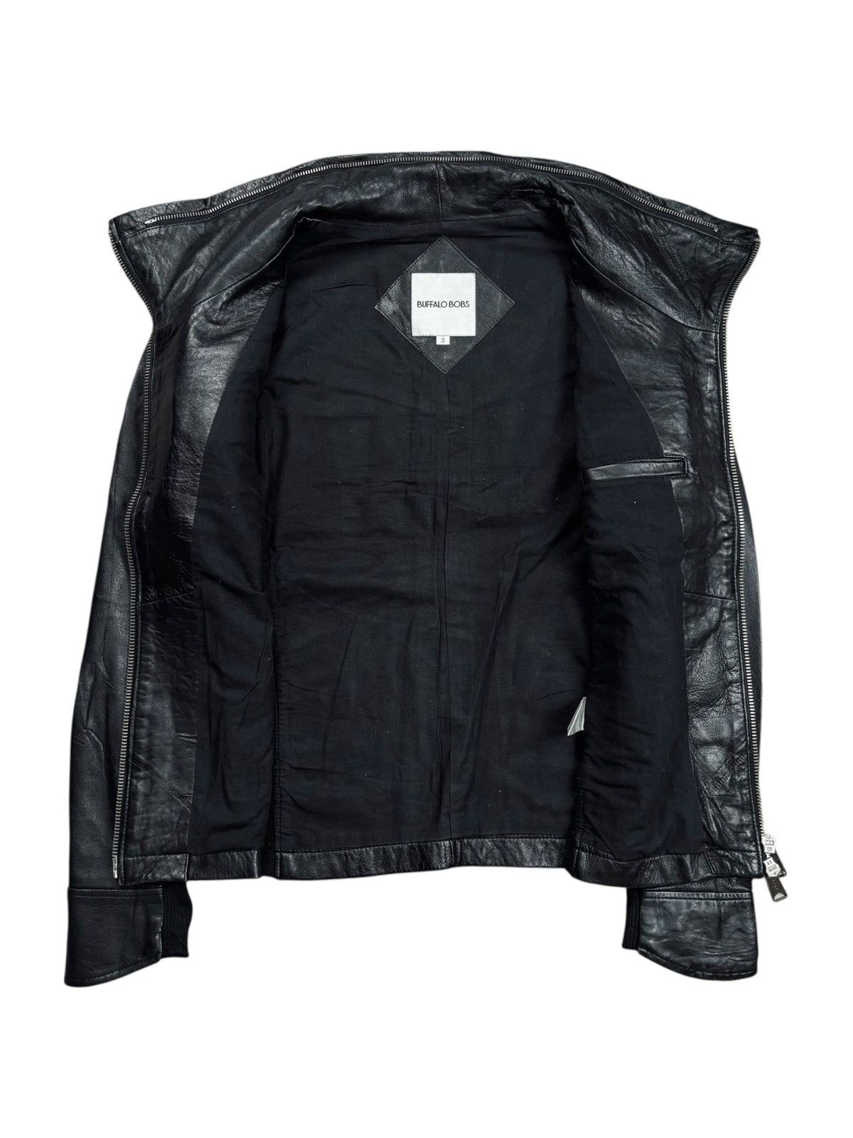 BUFFALO BOBS 2000s Buffalo Bobs - Vkei Style Rider Leather Jacket Size US M / EU 48-50 / 2 - 3 Thumbnail