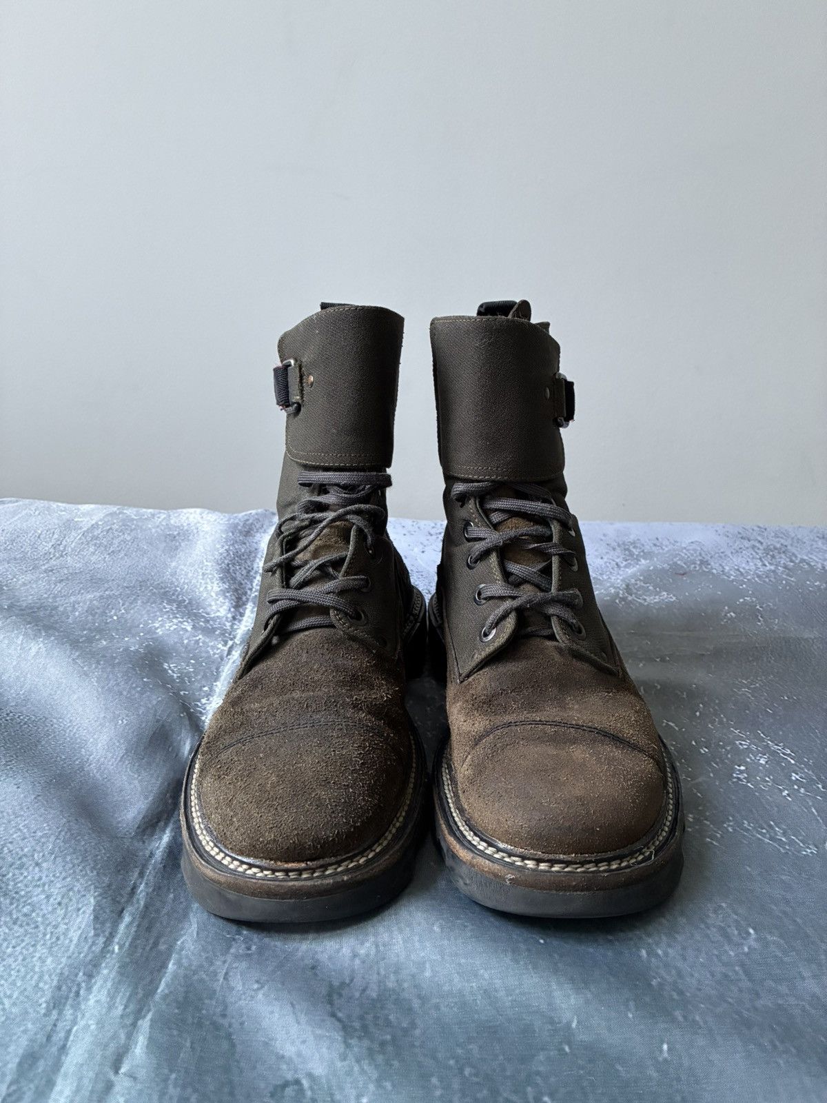 Prada Vintage Linea Rossa Sport Combat Ankle Boots Size US 9 / EU 42 - 2 Thumbnail