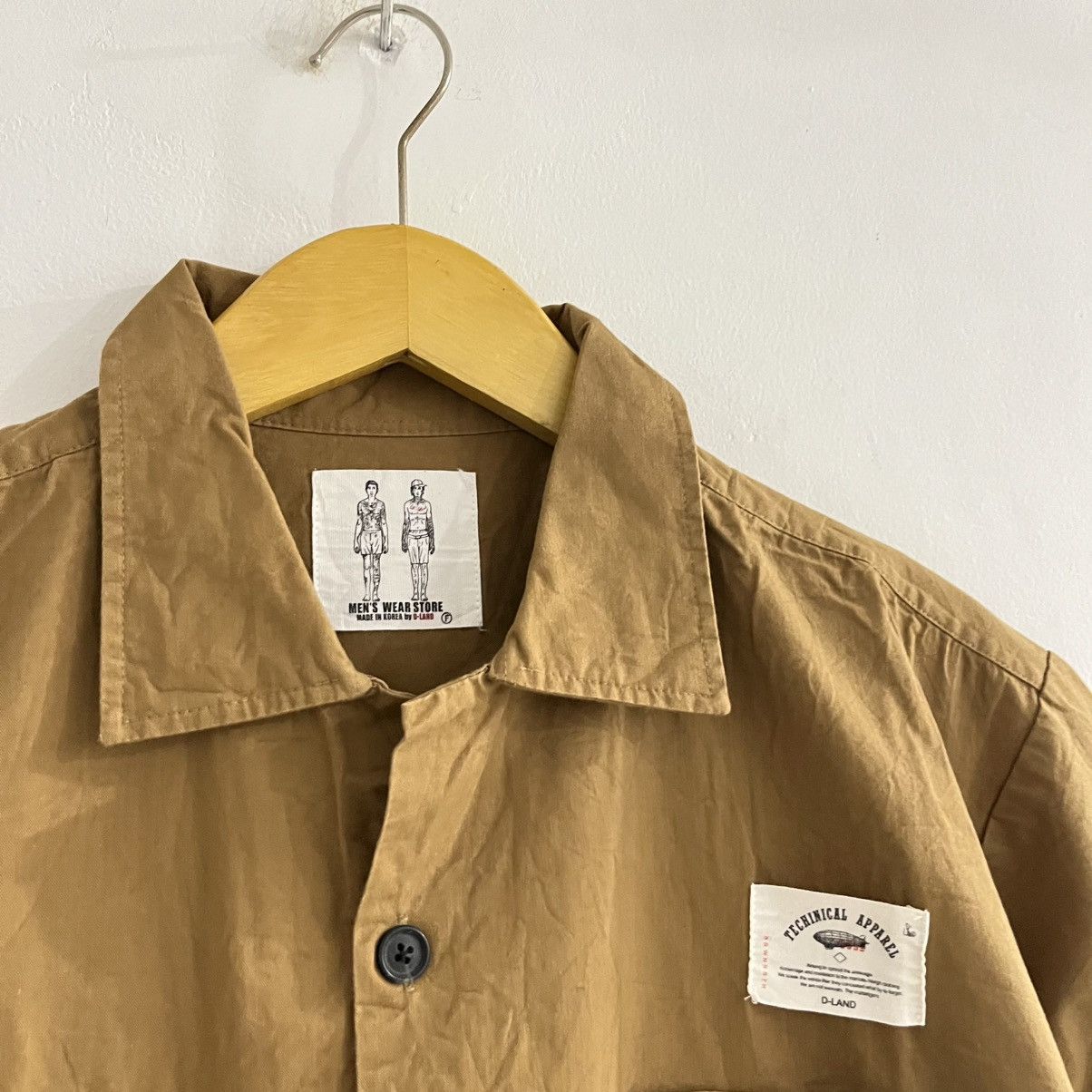 Japanese Brand D Land - Brown Double Pocket Shirt Size US M / EU 48-50 / 2 - 4 Thumbnail