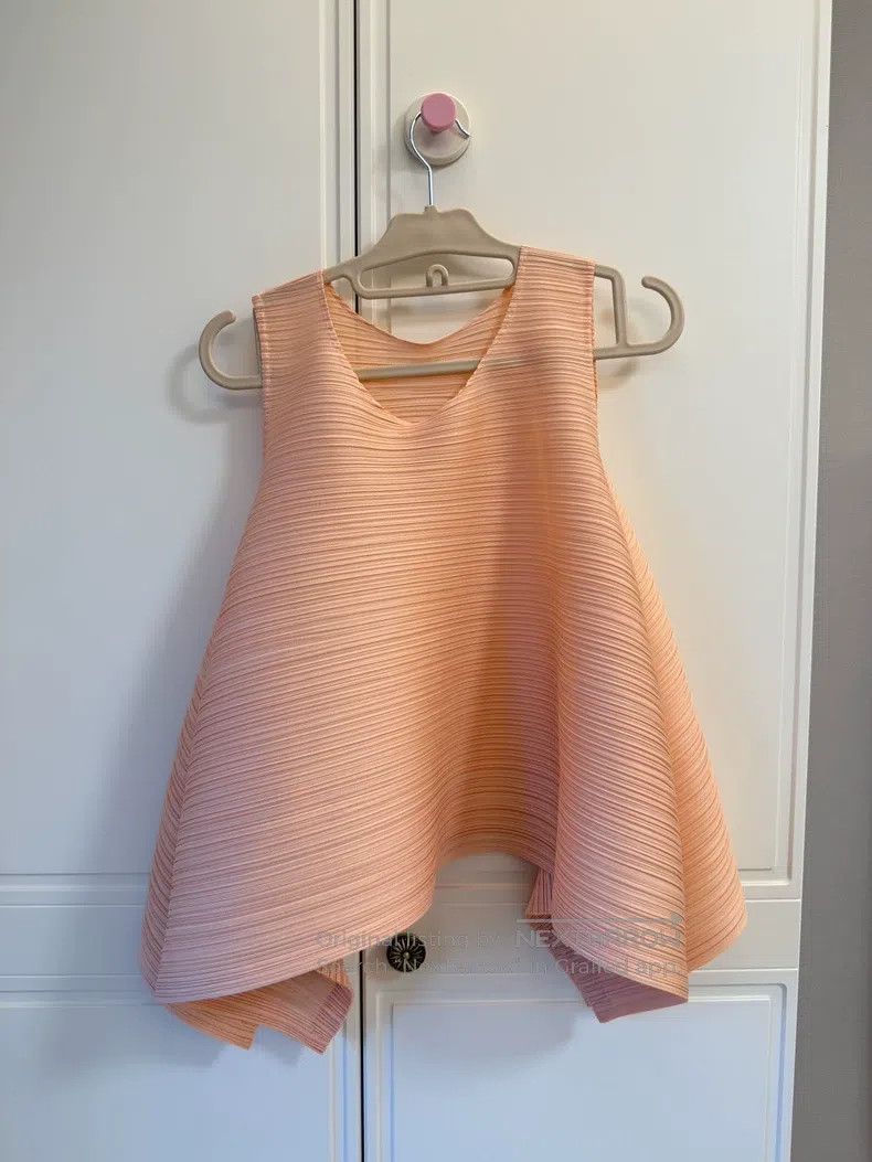 Issey Miyake Issey Miyake Horizontal Striped Pink Tank Top Size L / US 10 / IT 46 - 2 Thumbnail