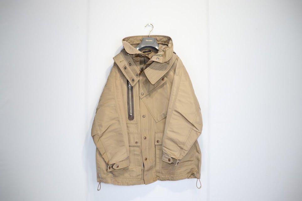 Tom Ford o1rshd1 Cargo Parka Jacket in Beige Size US M / EU 48-50 / 2 - 2 Thumbnail