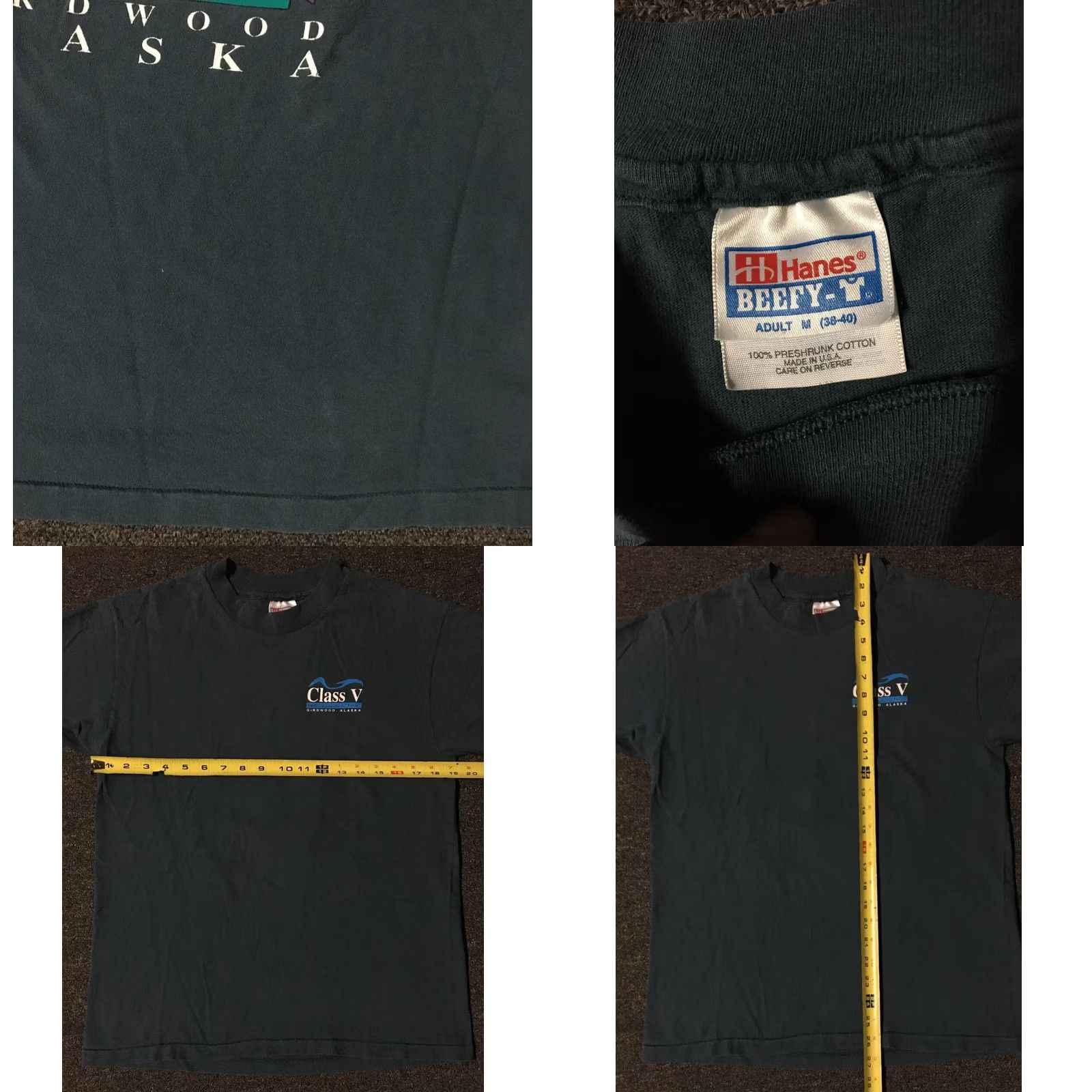 Vintage VINTAGE Alaska Whitewater Rafting Faded Shirt M Blue 90s Grunge Surf Vaporwave 80s USA Mens T-Shirt Size US M / EU 48-50 / 2 - 8 Thumbnail