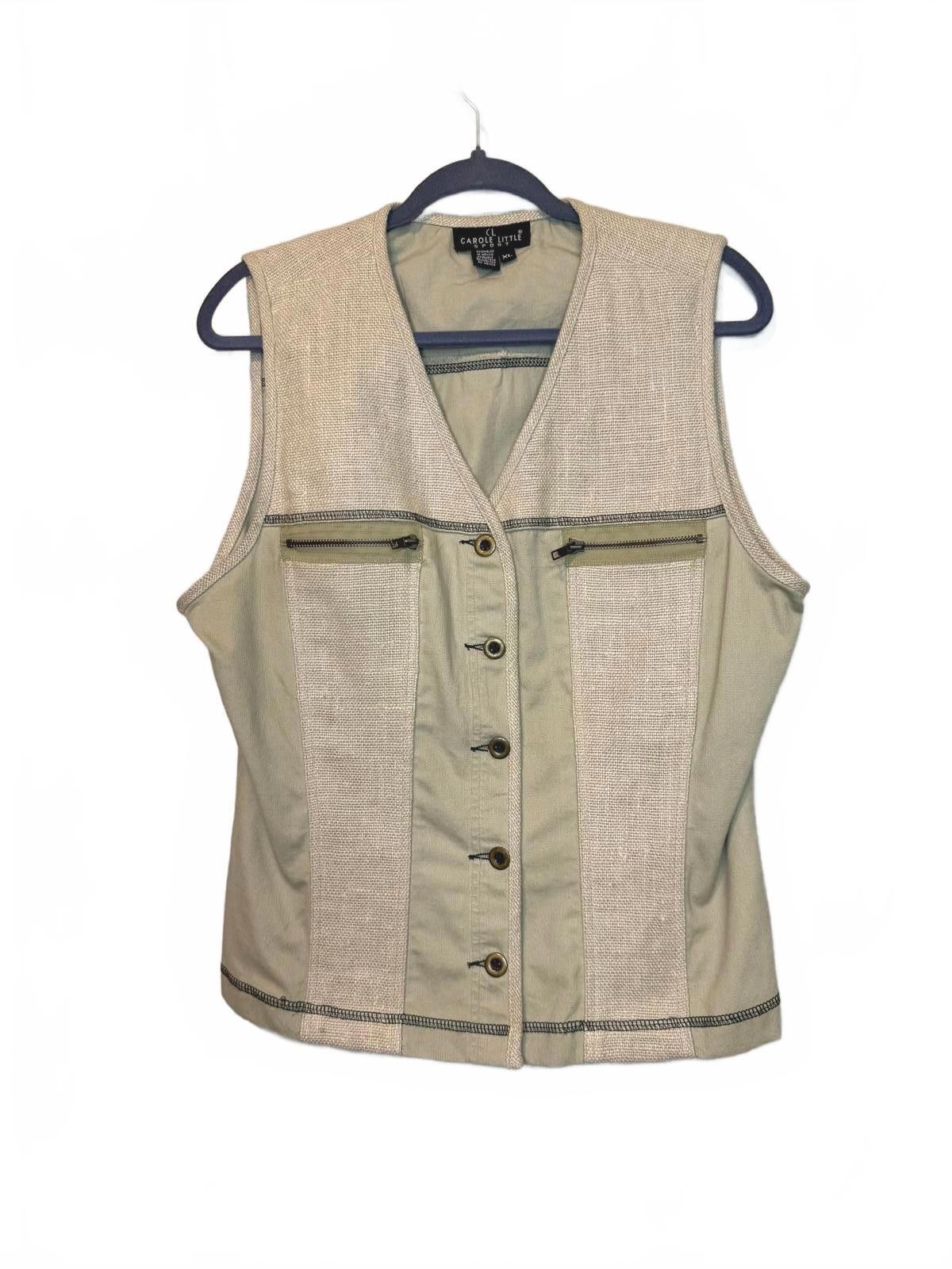Designer Carole Little Sport Retro Women's Sleeveless Vest - XL Size XL / US 12-14 / IT 48-50 - 1 Thumbnail