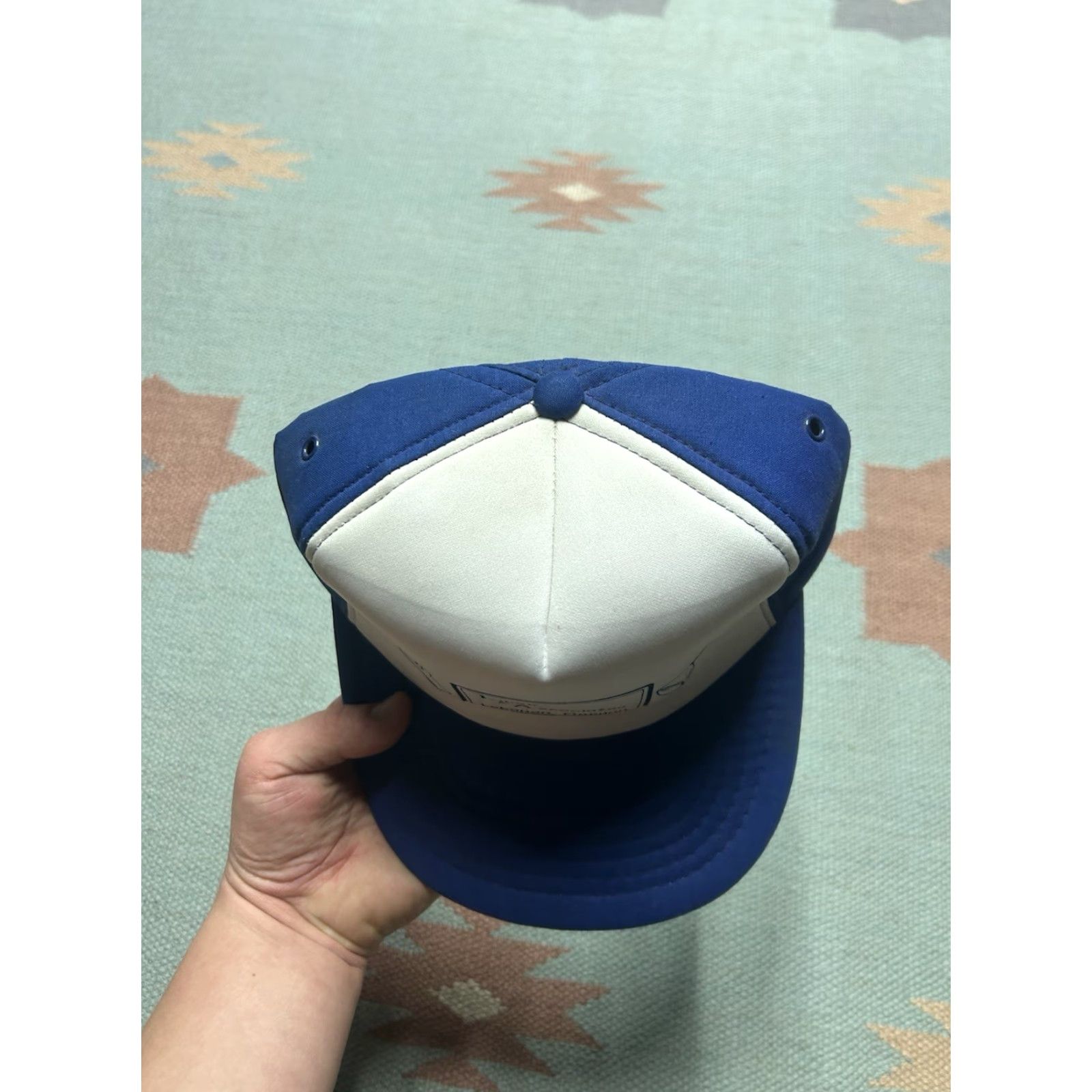 Vintage VINTAGE SnapBack Hat Cap Libra & Associates Lebanon Oregon blue white adjustable Mens Adjustable Cap Size ONE SIZE - 3 Thumbnail