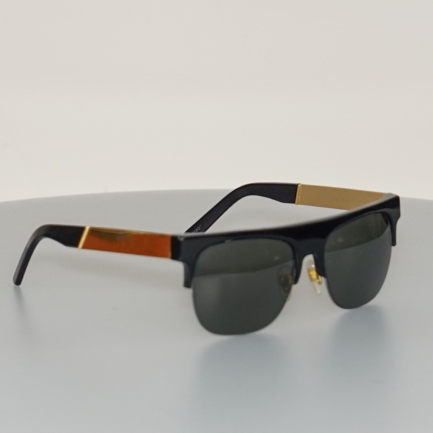 Retrosuperfuture Retrosuperfuture Flat Top Andrea Francis Sunglasses BLK/GLD Size ONE SIZE - 3 Thumbnail